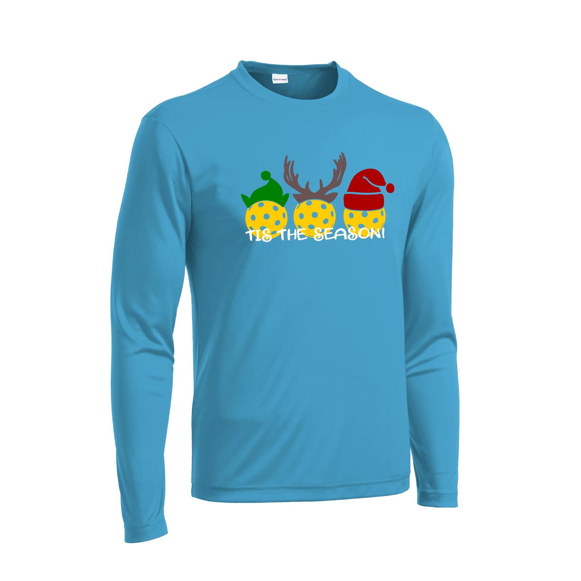 Tis The Season | Men's Long Sleeve Athletic Performance T- | 100% Polyester