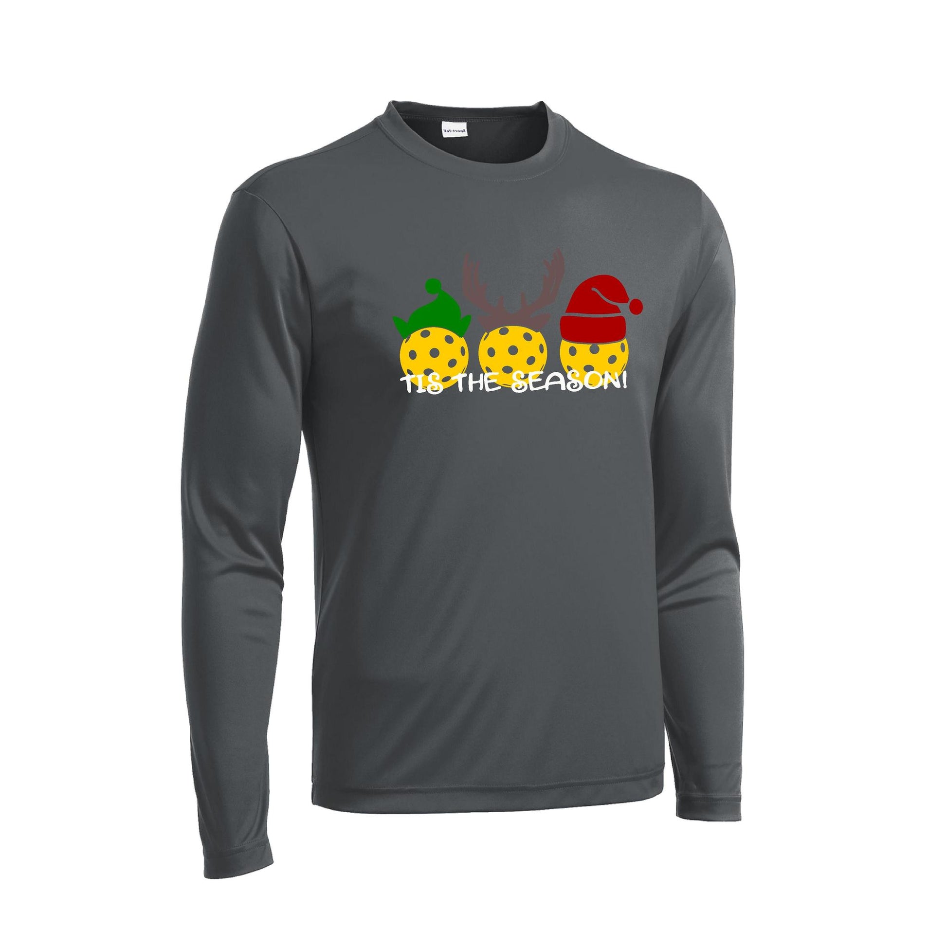 Tis The Season | Men's Long Sleeve Athletic Performance T- | 100% Polyester