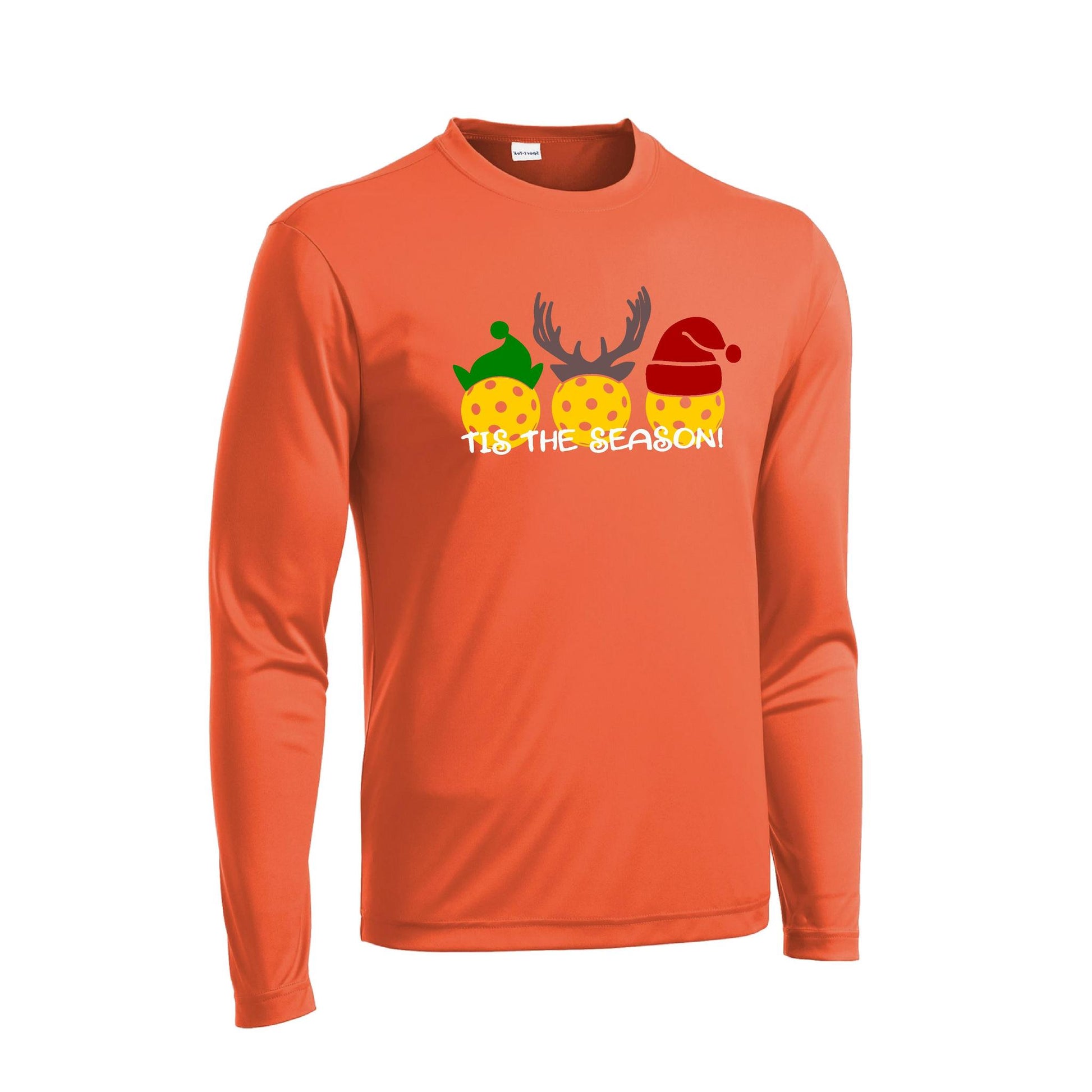 Tis The Season | Men's Long Sleeve Athletic Performance T- | 100% Polyester