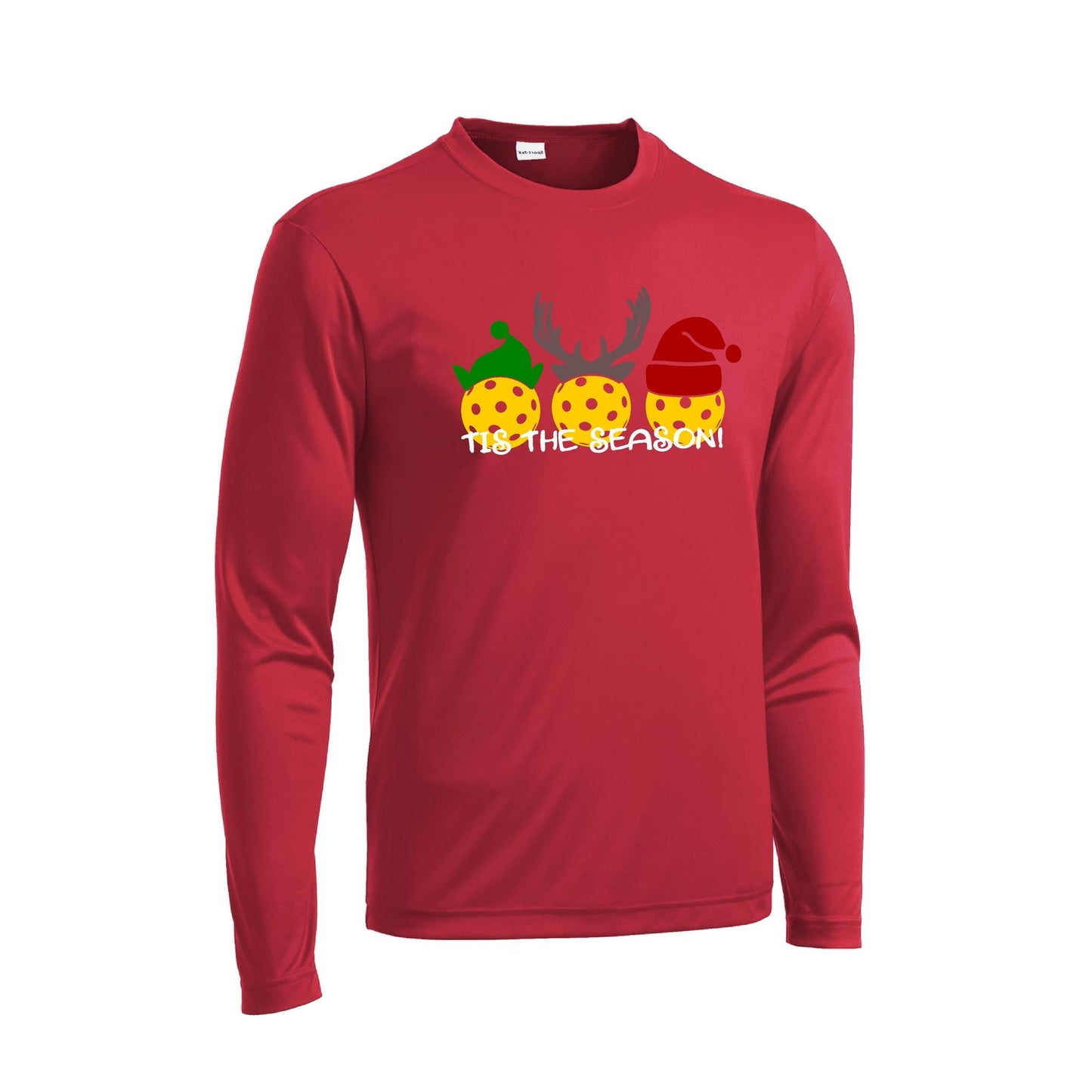 Tis The Season | Men's Long Sleeve Athletic Performance T- | 100% Polyester