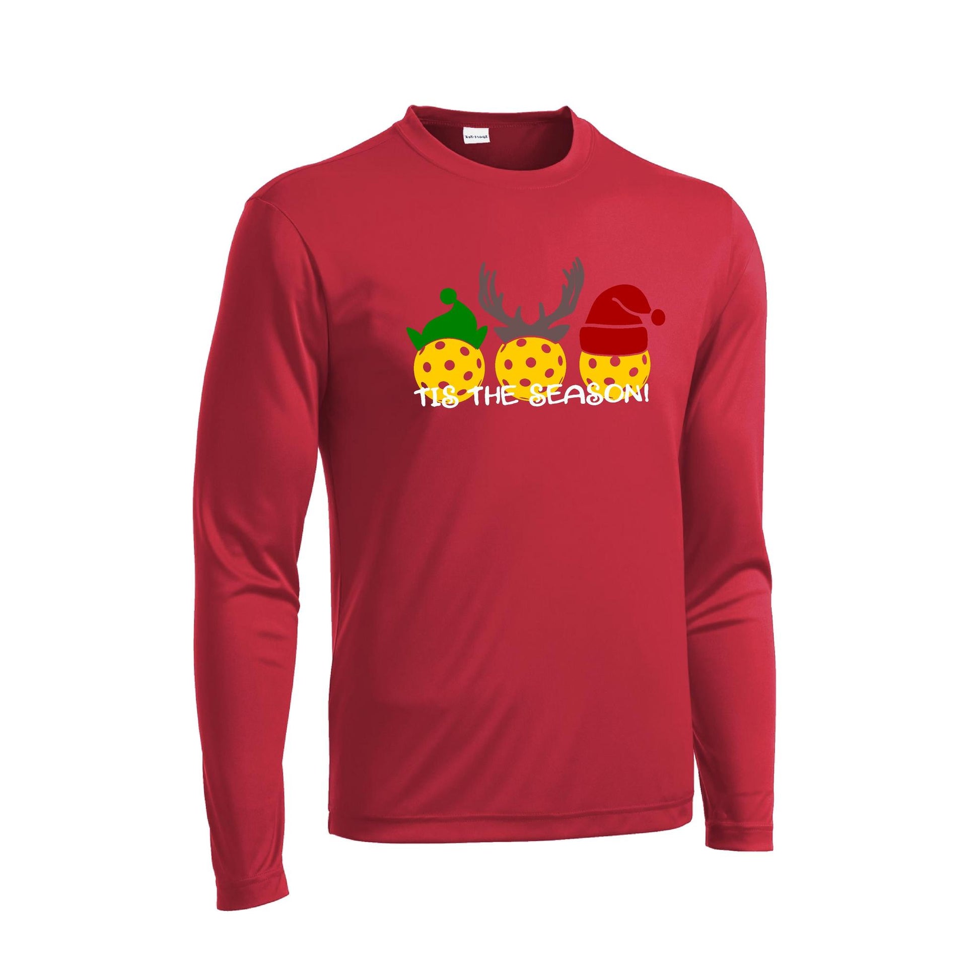 Tis The Season | Men's Long Sleeve Athletic Performance T- | 100% Polyester