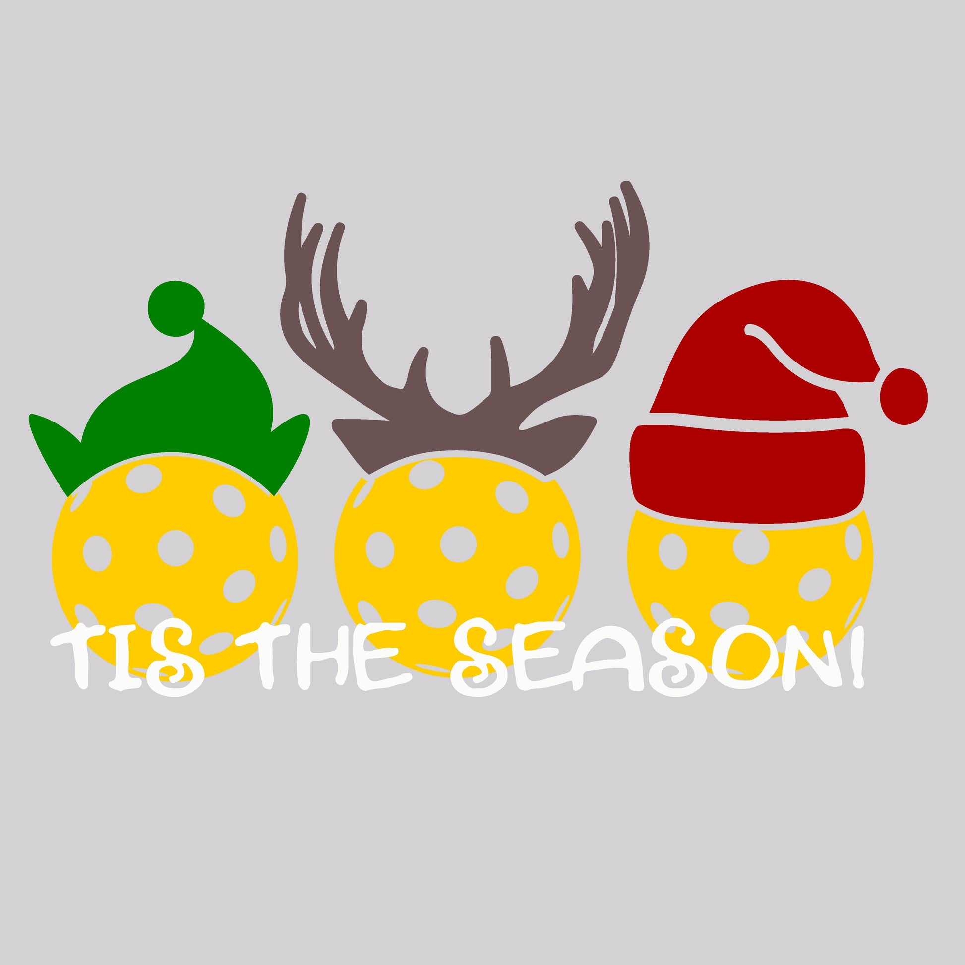 Tis the Season | Women’s Fitted Hoodie Pickleball Sweatshirt | 50% Cotton 50% Poly Fleece