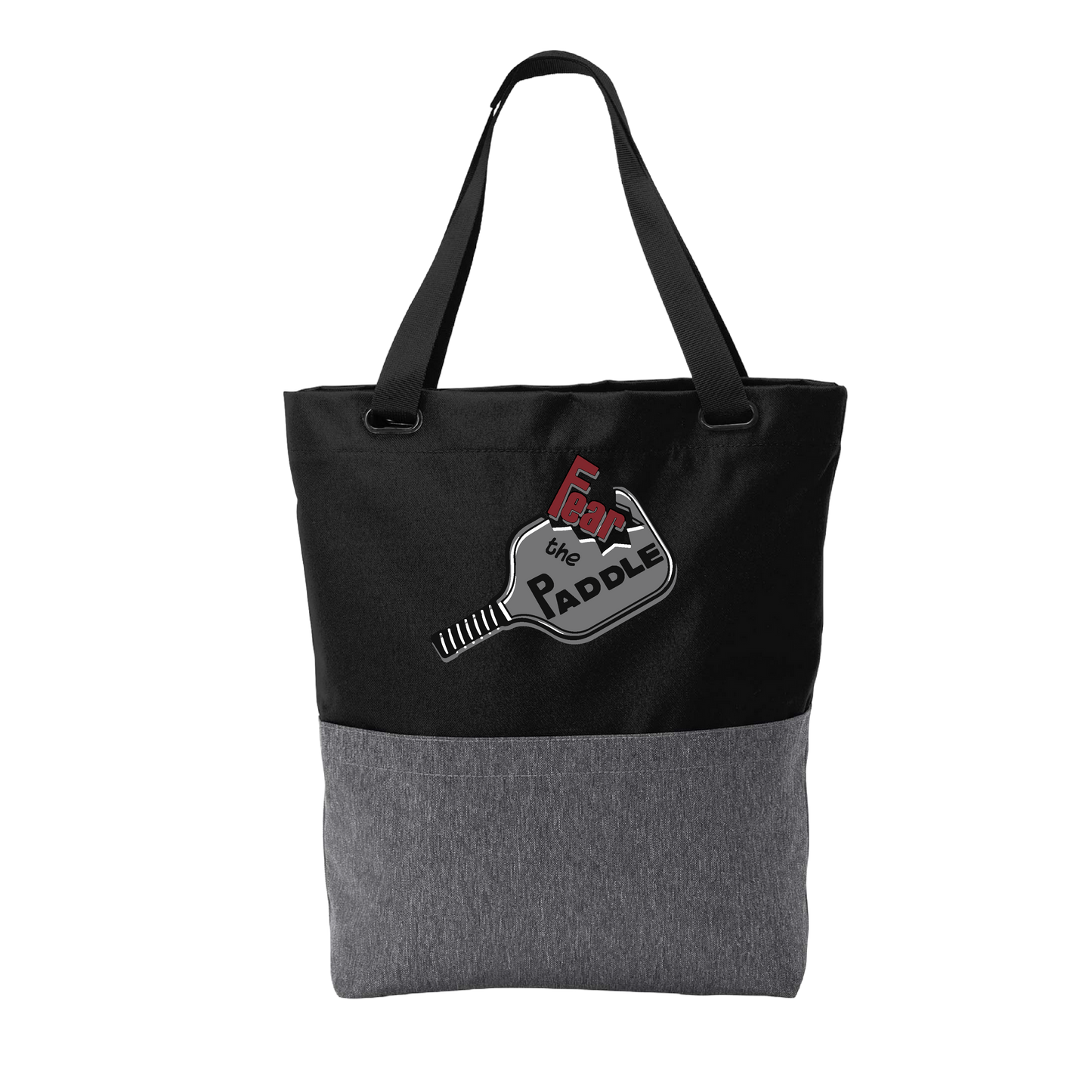 Fear The Paddle | Pickleball Sports Convertible Tote Bag | Medium Size Court Tote Bag