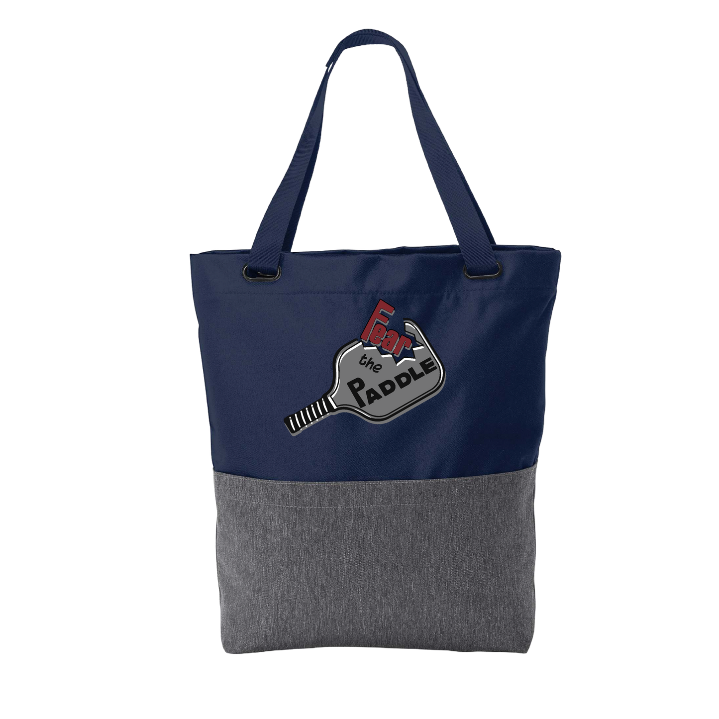 Fear The Paddle | Pickleball Sports Convertible Tote Bag | Medium Size Court Tote Bag