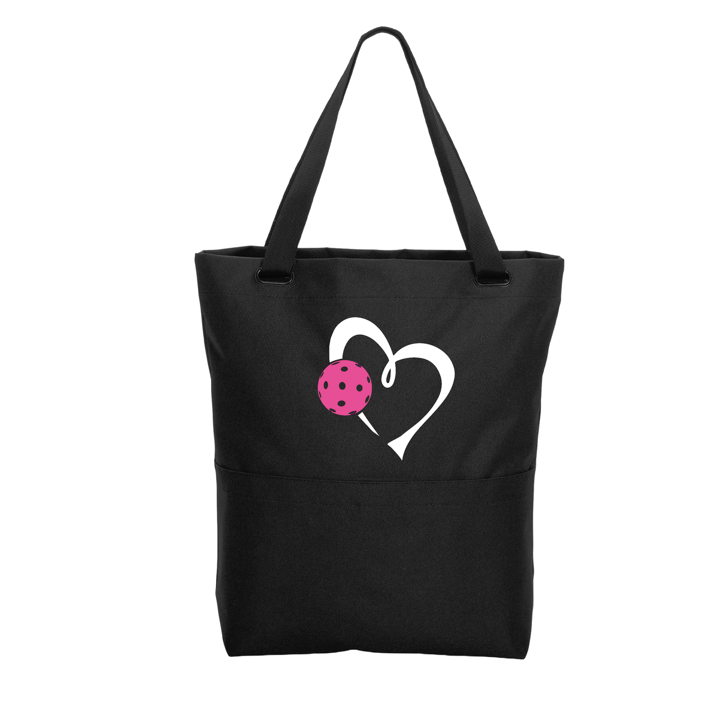 Love Pickleball (Pink Or Purple) | Pickleball Sports Convertible Tote Bag | Medium Size Court Tote Bag