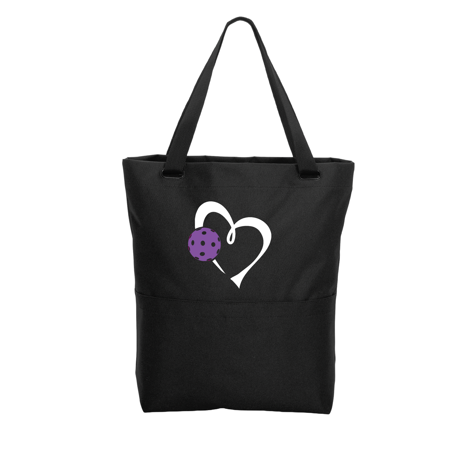 Love Pickleball (Pink Or Purple) | Pickleball Sports Convertible Tote Bag | Medium Size Court Tote Bag