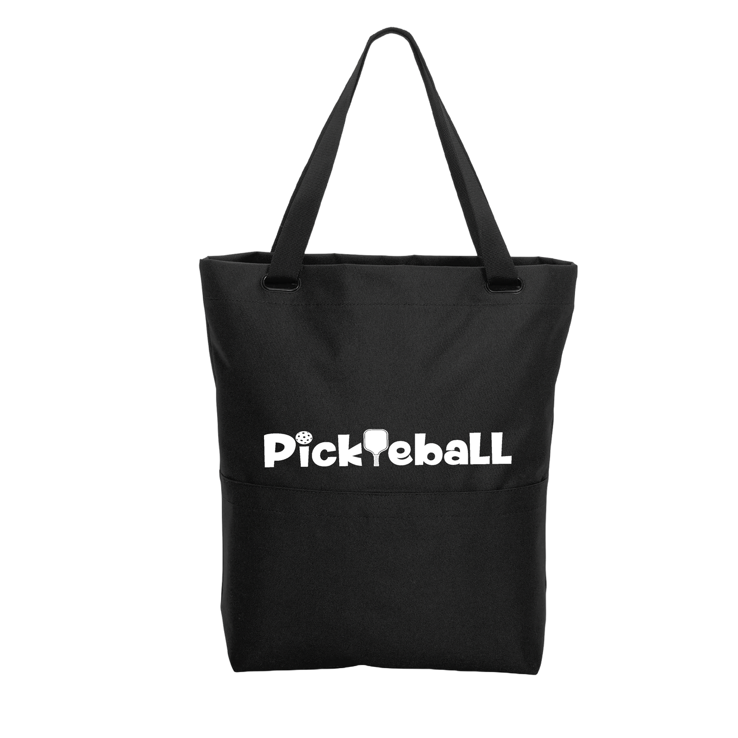 Pickleball (Horizontal) | Pickleball Sports Convertible Tote Bag | Medium Size Court Tote Bag