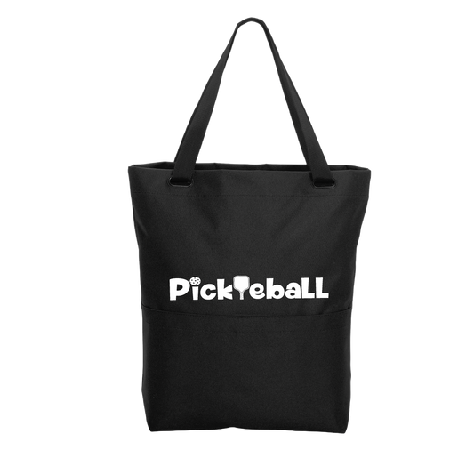 Pickleball (Horizontal) | Pickleball Sports Convertible Tote Bag | Medium Size Court Tote Bag