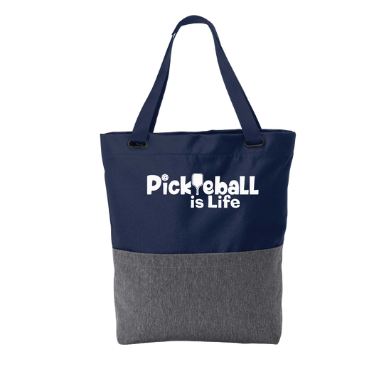 Pickleball Is Life | Pickleball Sports Convertible Tote Bag | Medium Size Court Tote Bag