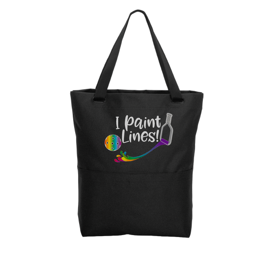 Paint Pickleball Lines | Pickleball Sports Convertible Tote Bag | Medium Size Court Tote Bag