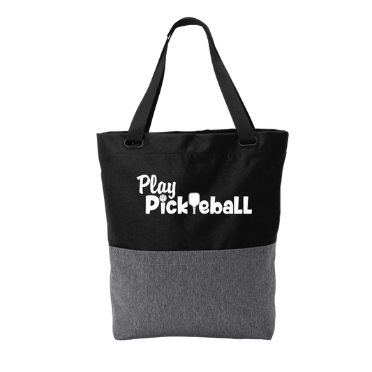 Play Pickleball | Pickleball Sports Convertible Tote Bag | Medium Size Court Tote Bag