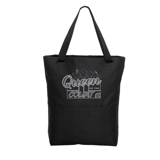 Queen Of The Court | Pickleball Sports Convertible Tote Bag | Medium Size Court Tote Bag