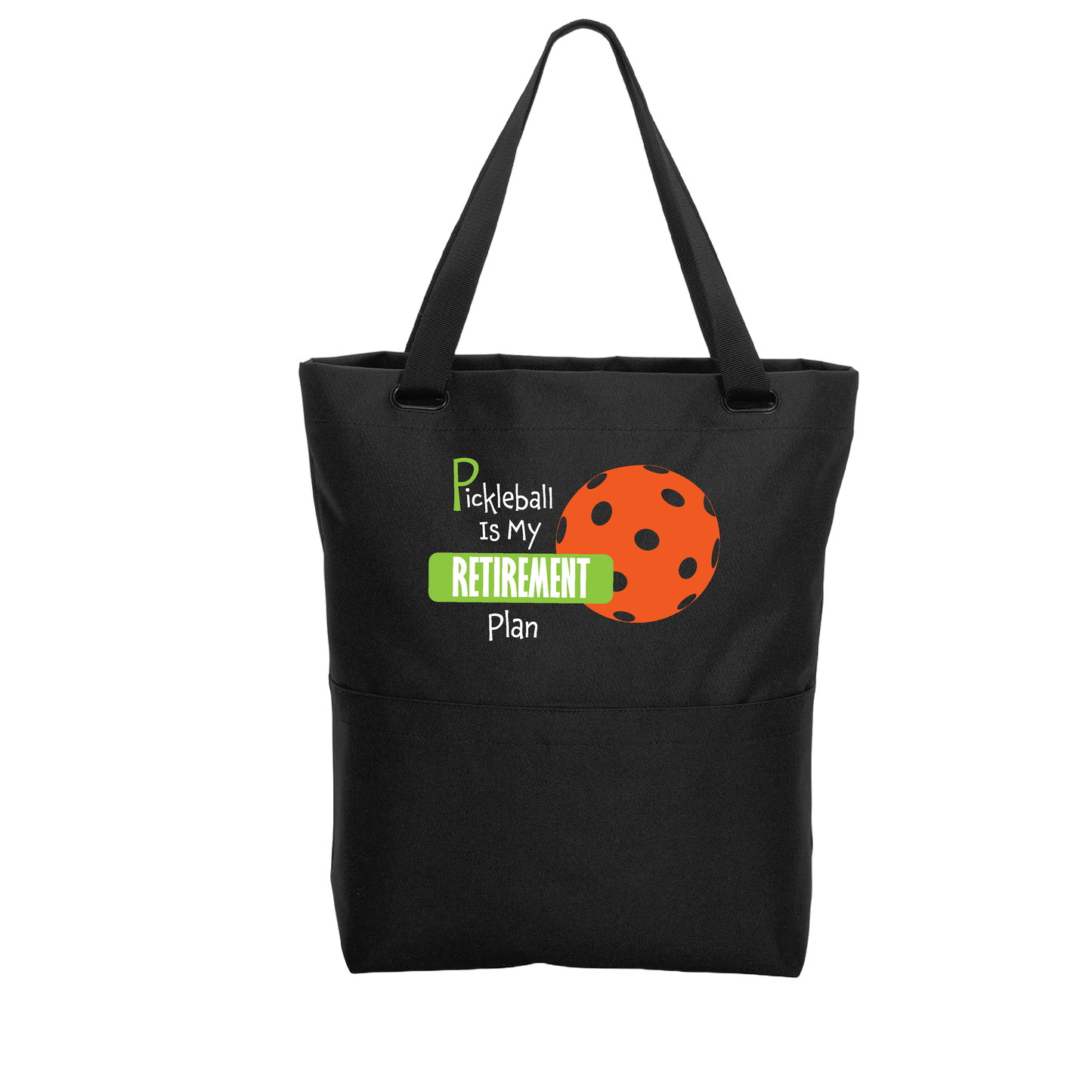 Pickleball Is My Retirement Plan | Pickleball Sports Convertible Tote Bag | Medium Size Court Tote Bag