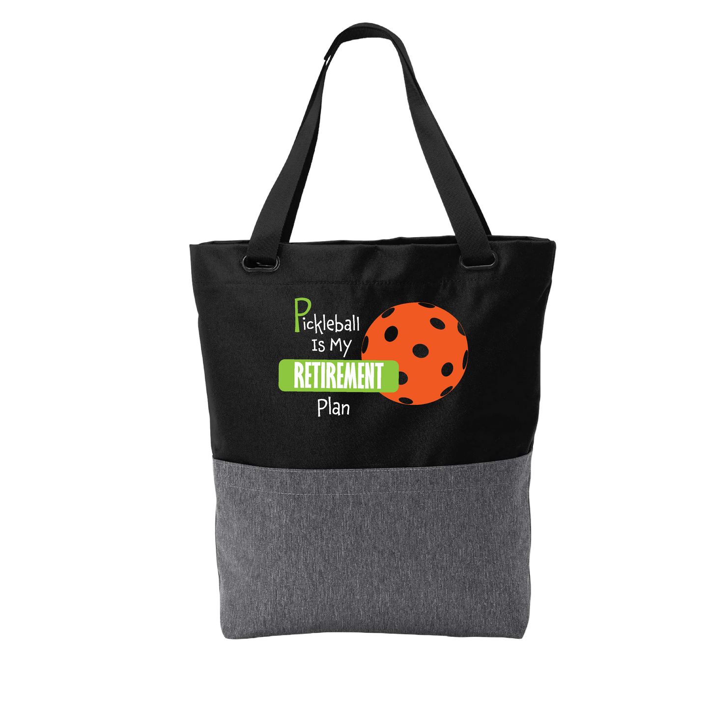 Pickleball Is My Retirement Plan | Pickleball Sports Convertible Tote Bag | Medium Size Court Tote Bag