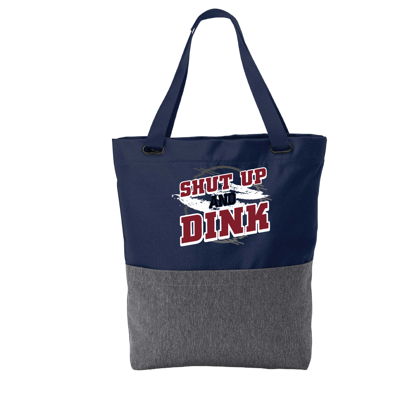 Shut Up And Dink | Pickleball Sports Convertible Tote Bag | Medium Size Court Tote Bag