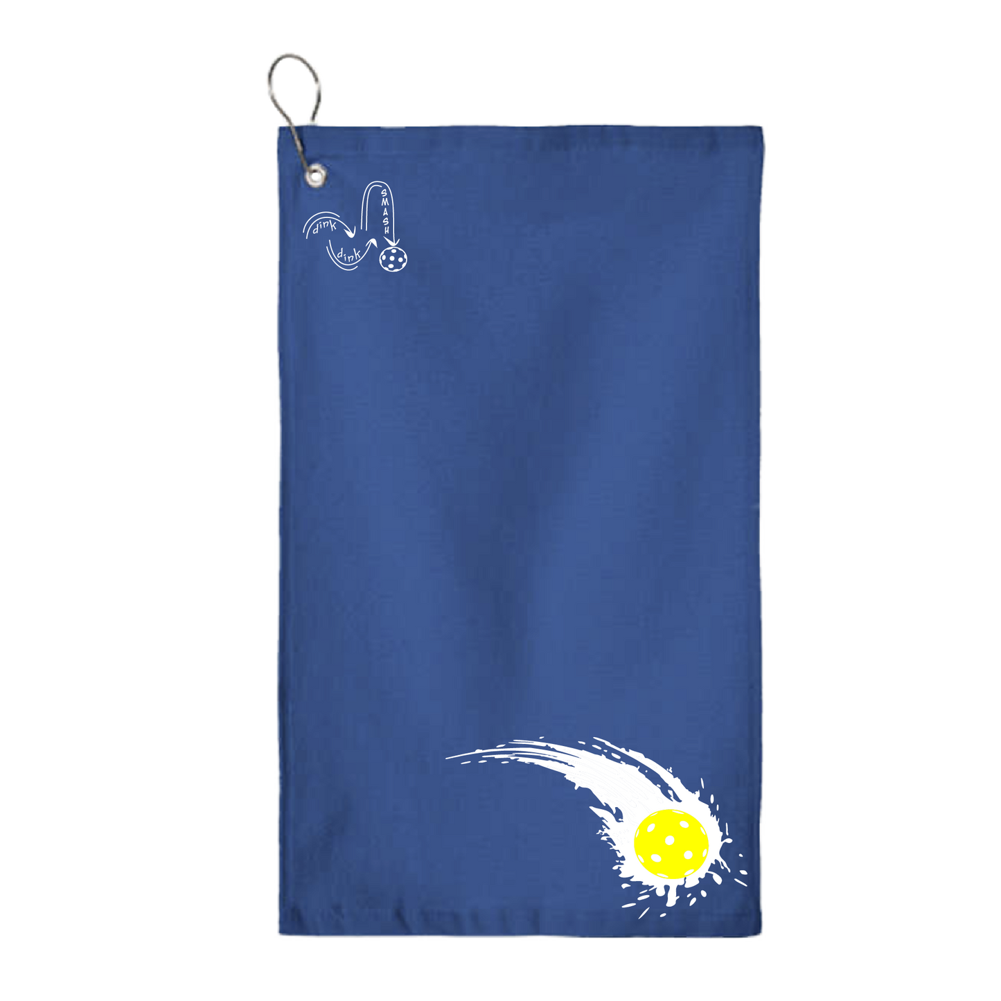 This Impact Pickleball towel is crafted with cotton terry velour for optimal performance. It features grommets, hooks, and hemmed edges for added durability. It's perfect for completing your pickleball gear, and an ideal gift for friends and tournaments. The towel is designed to be both absorbent and lightweight, so you can remain dry and comfortable while you play. 