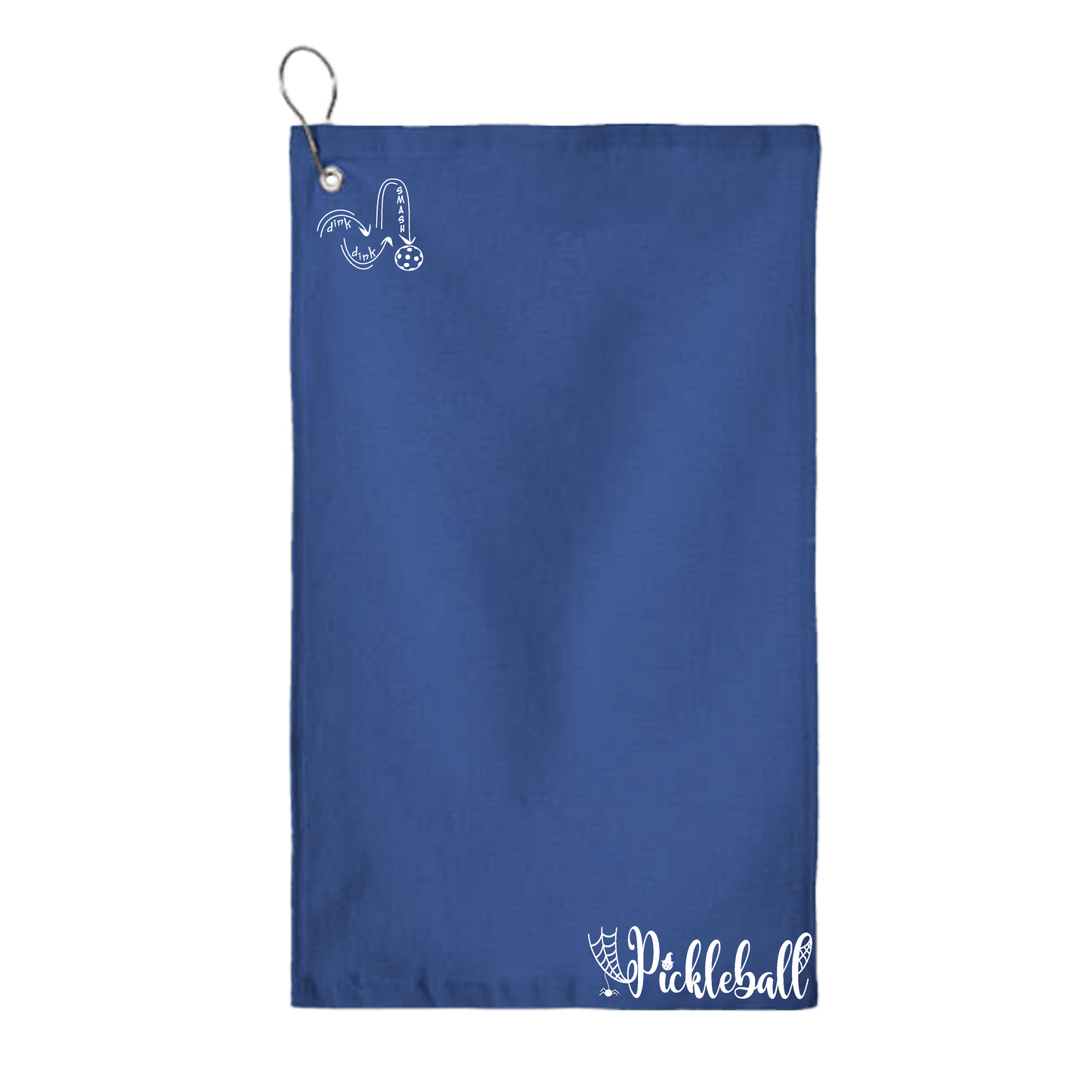 Spider Pickleball | Pickleball Court Towels | Grommeted 100% Cotton Terry Velour