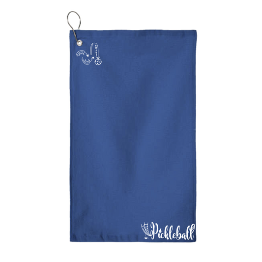 Spider Pickleball | Pickleball Court Towels | Grommeted 100% Cotton Terry Velour