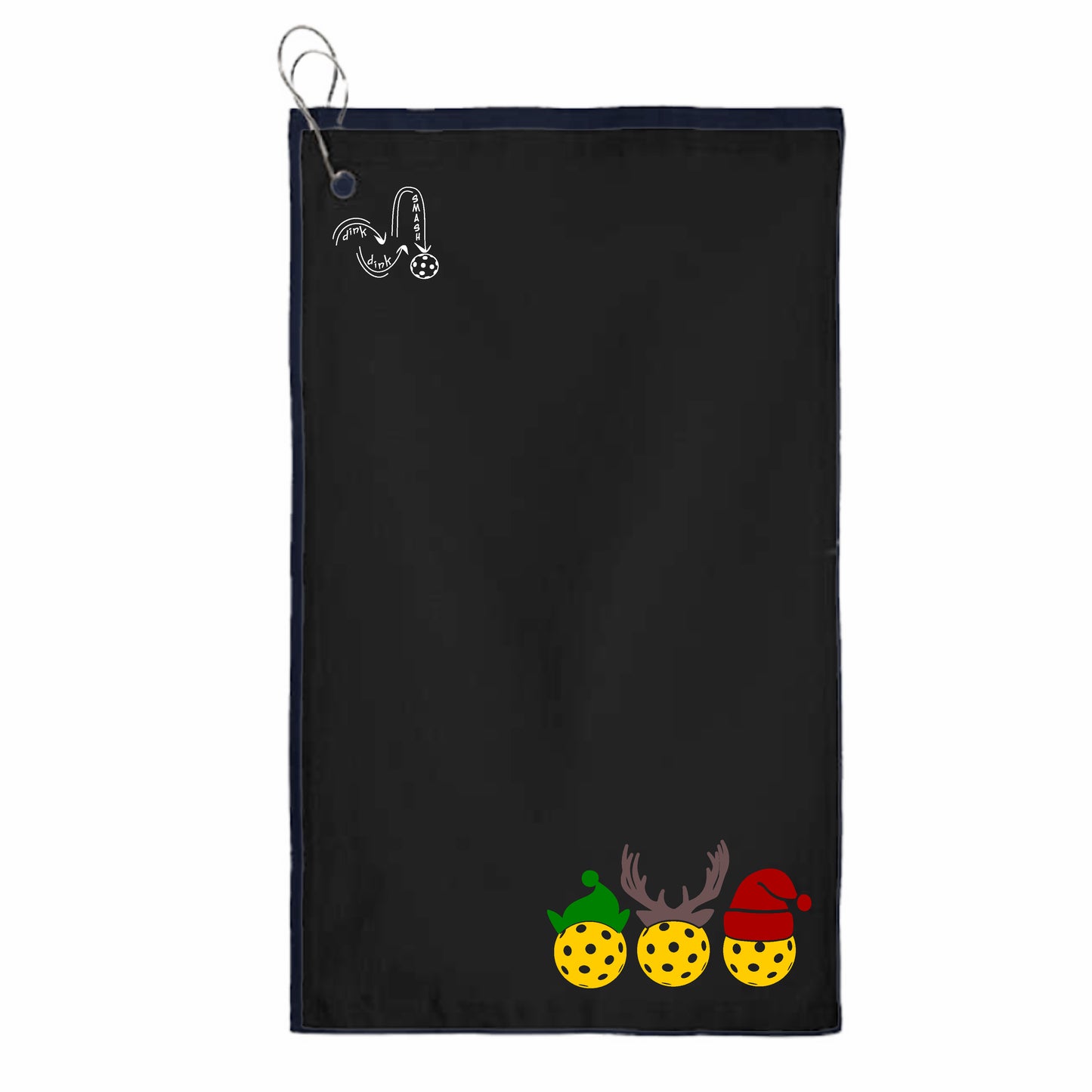 Tis the Season | Pickleball Court Towels | Grommeted 100% Cotton Terry Velour