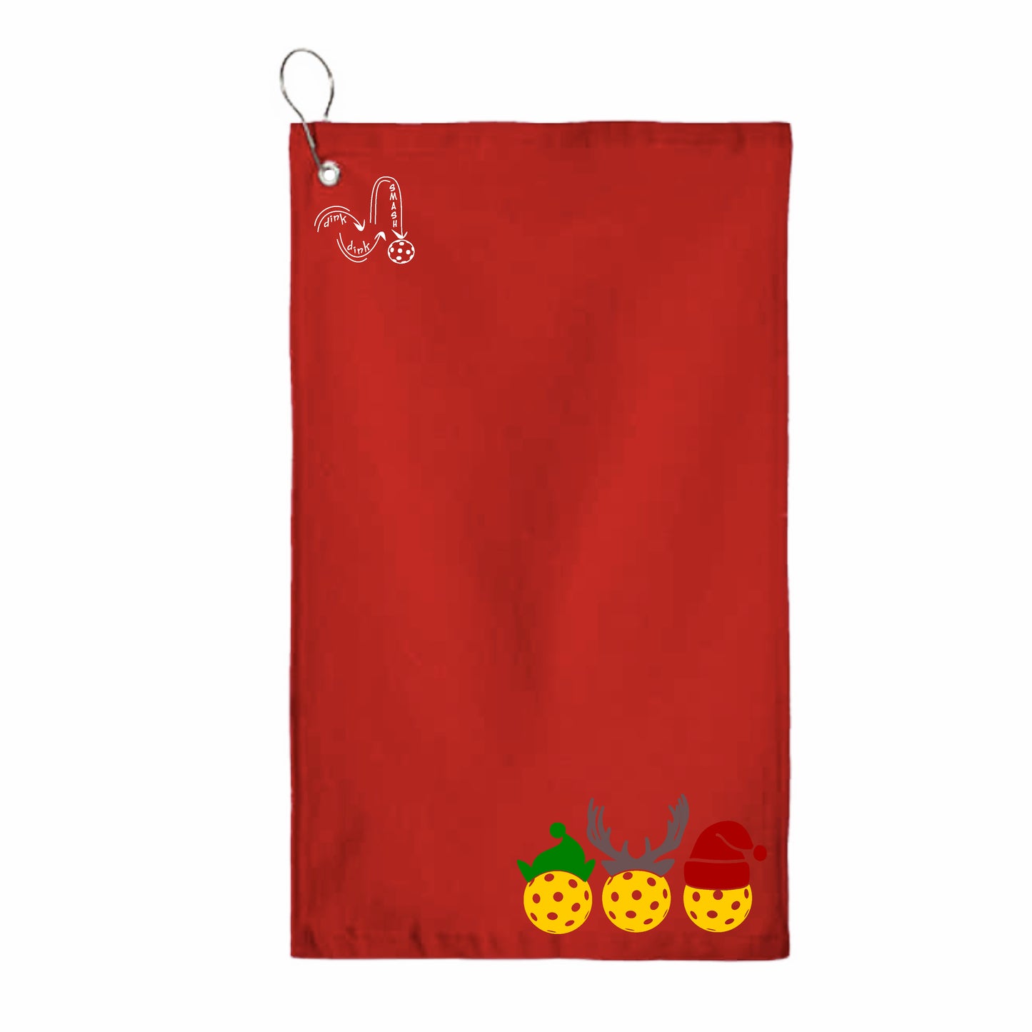 Tis the Season | Pickleball Court Towels | Grommeted 100% Cotton Terry Velour