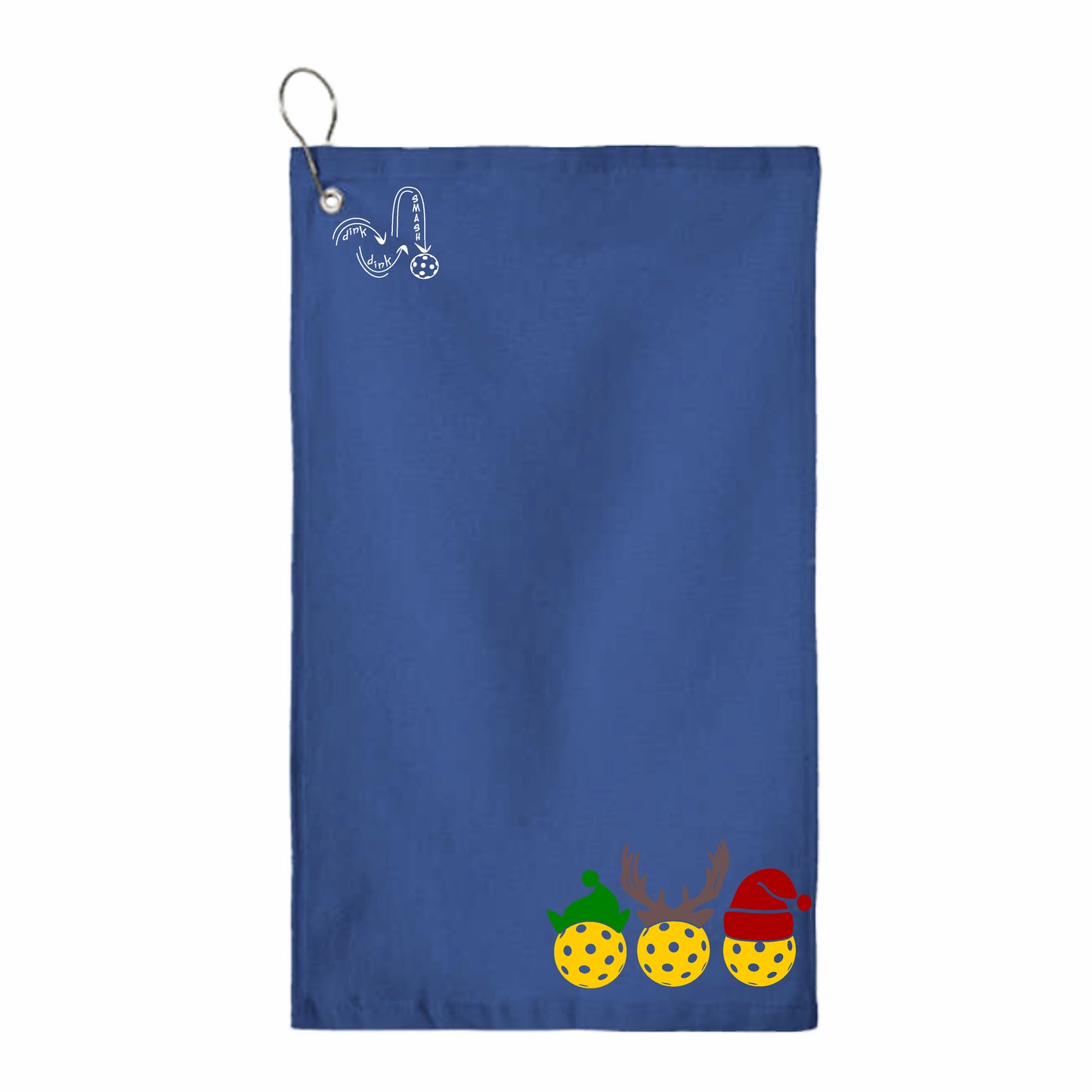 Tis the Season | Pickleball Court Towels | Grommeted 100% Cotton Terry Velour