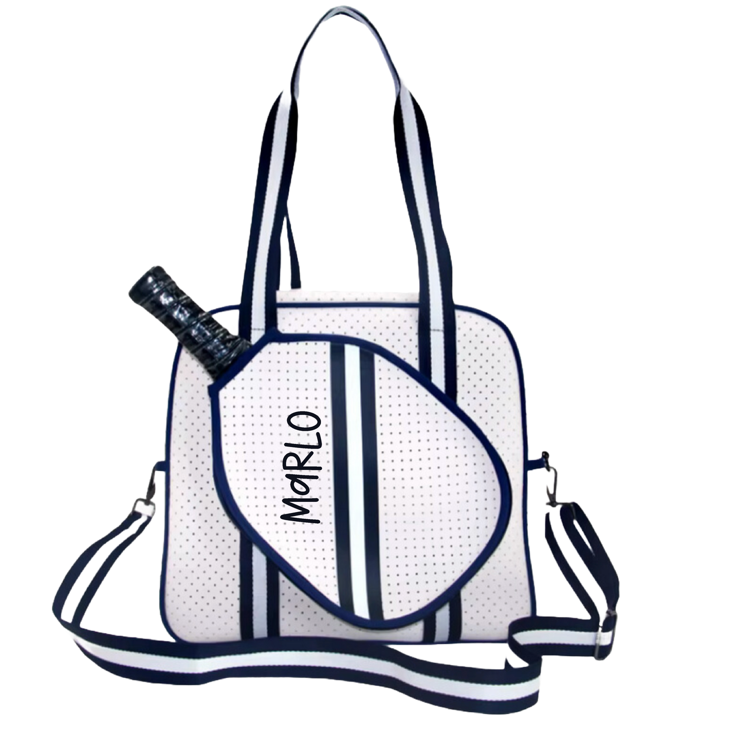 Trendy Pickleball Bag | Personalized Pickleball and Paddle Sports Bag | Large Size Court Tote Bag