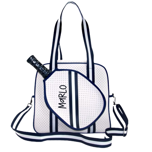 Trendy Pickleball Bag | Personalized Pickleball and Paddle Sports Bag | Large Size Court Tote Bag