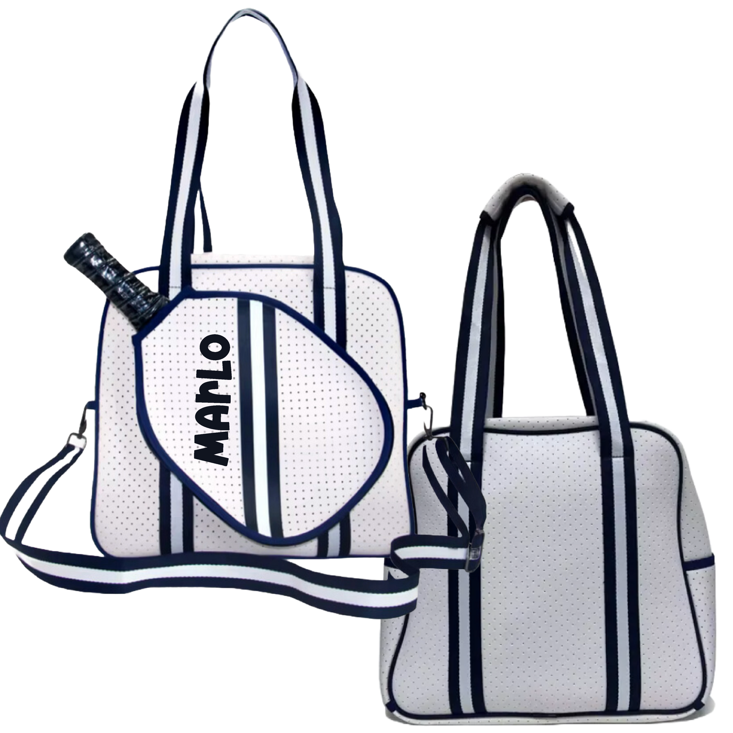 Trendy Pickleball Bag | Personalized Pickleball and Paddle Sports Bag | Large Size Court Tote Bag