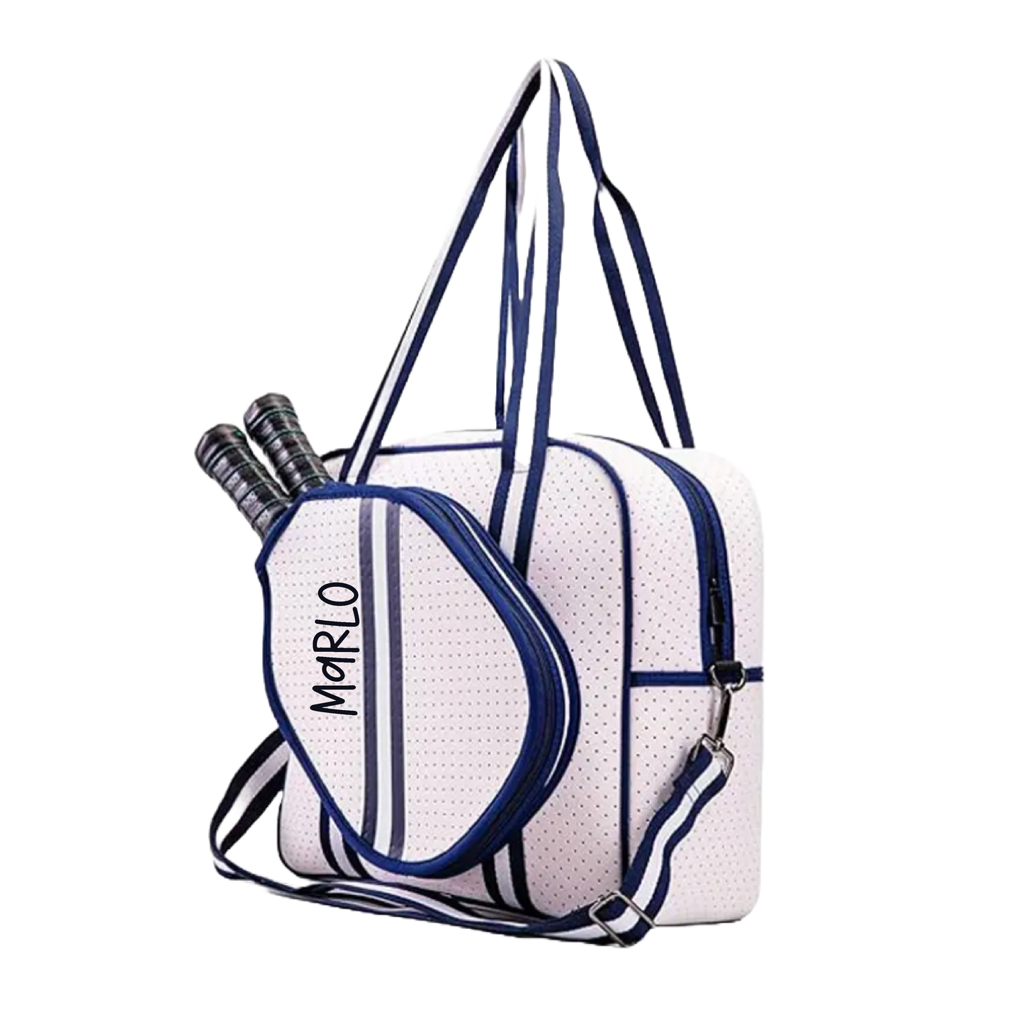 Trendy Pickleball Bag | Personalized Pickleball and Paddle Sports Bag | Large Size Court Tote Bag