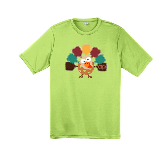 Turkey Pickleball | Men's Short Sleeve Athletic Performance T-Shirt | 100% Polyester