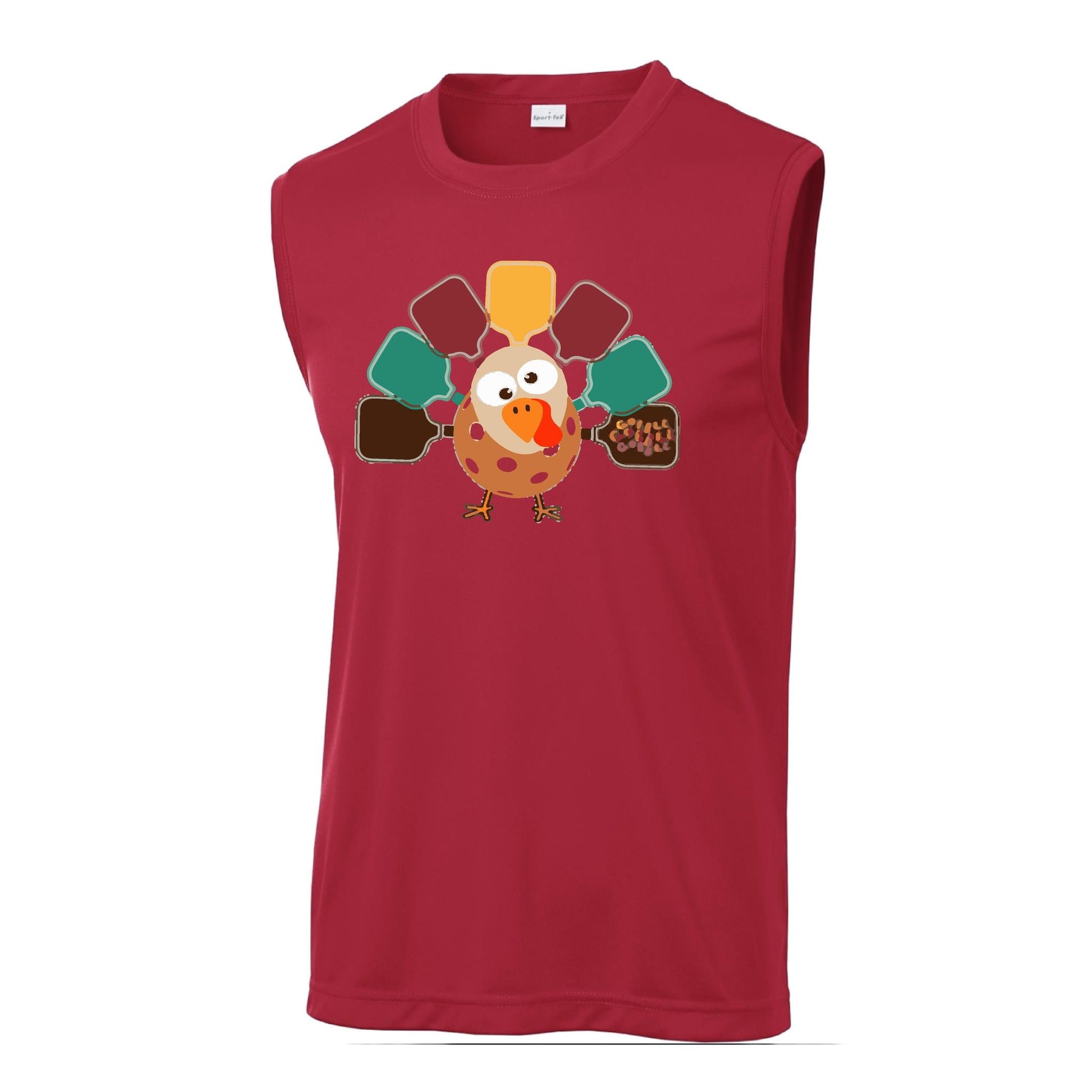 Turkey Pickleball | Men's Sleeveless Athletic Performance T-Shirt | 100% Polyester