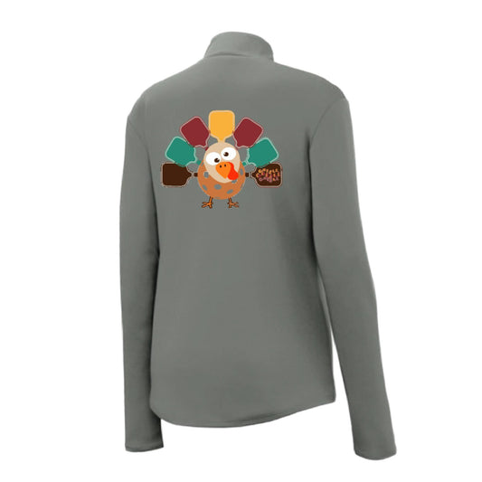 Turkey Pickleball | Women's 1/4 Zip Pickleball Performance Pullover Shirt | 100% Polyester