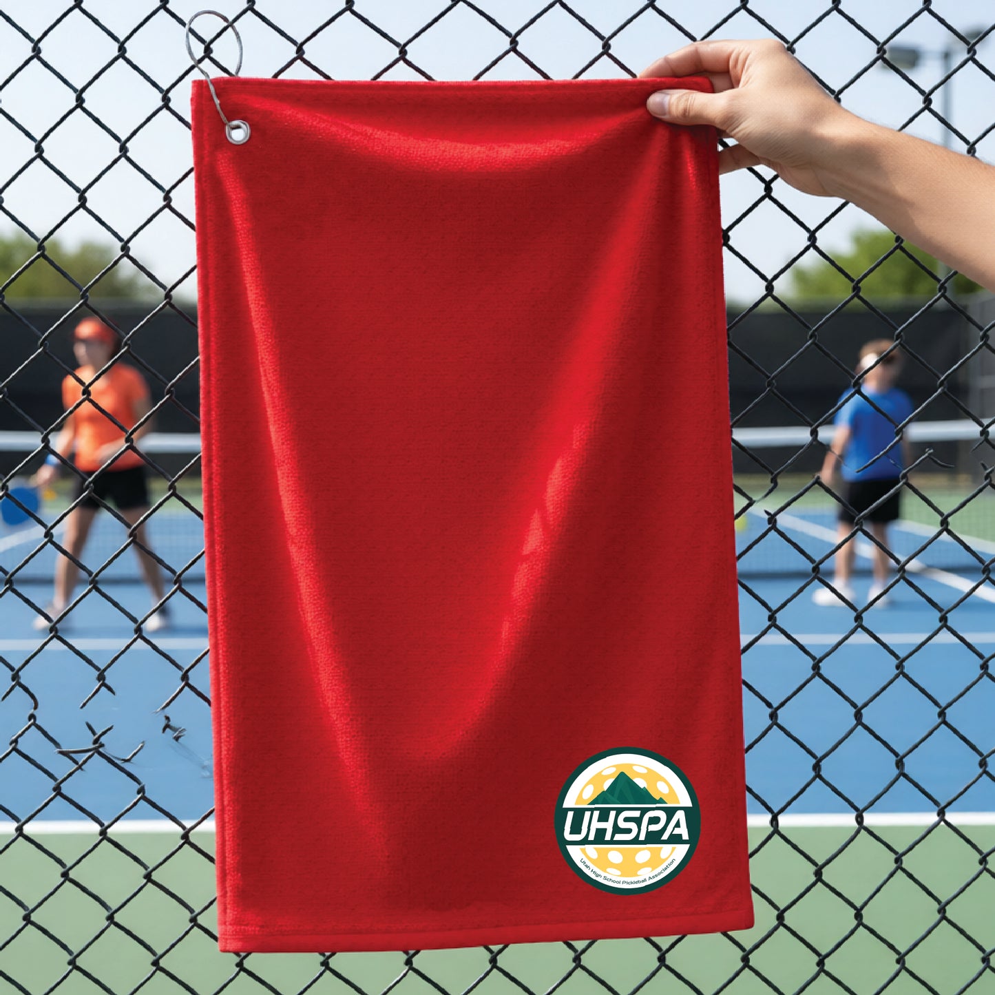 UHSPA Pickleball Court Towels | Grommeted 100% Cotton Terry Velour