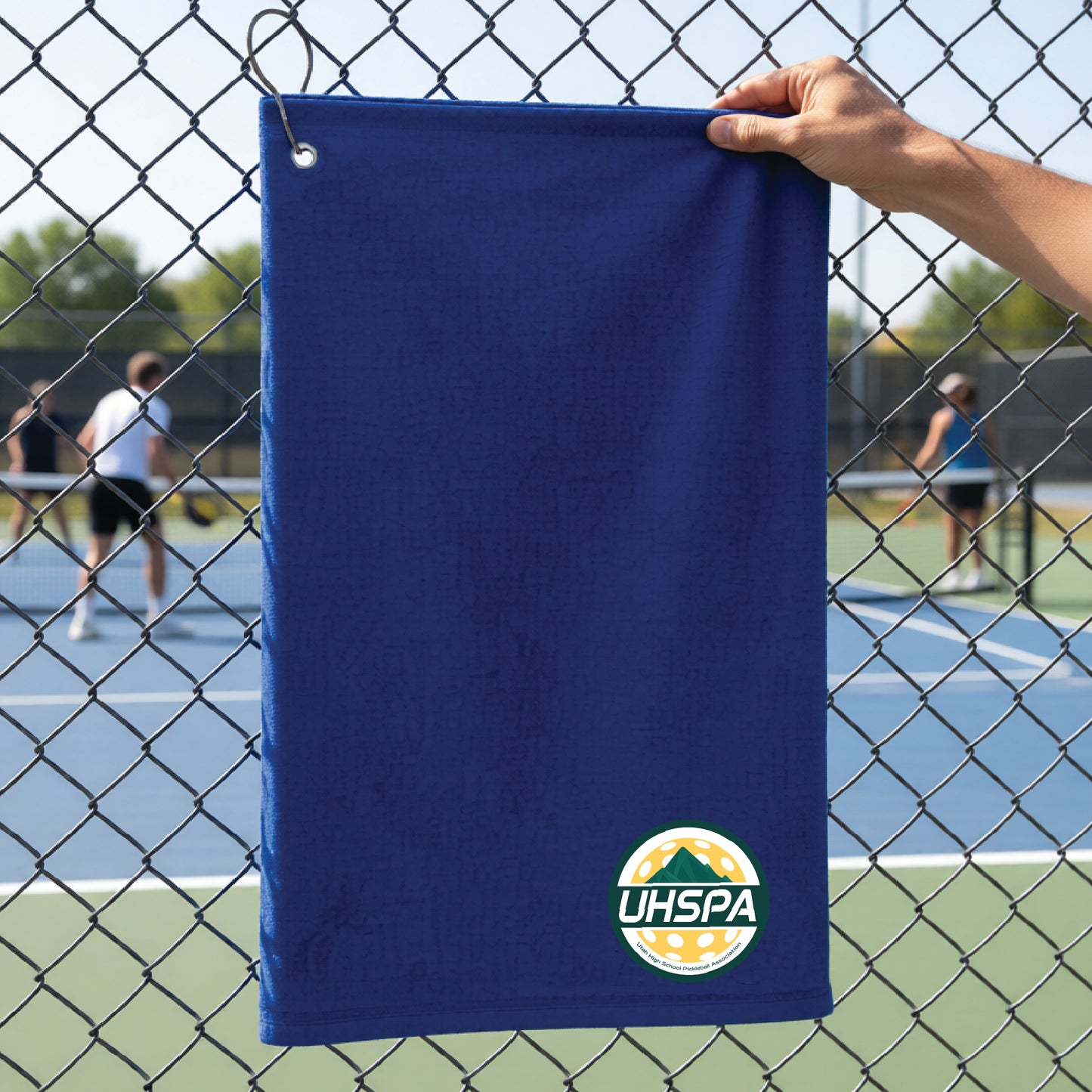 UHSPA Pickleball Court Towels | Grommeted 100% Cotton Terry Velour