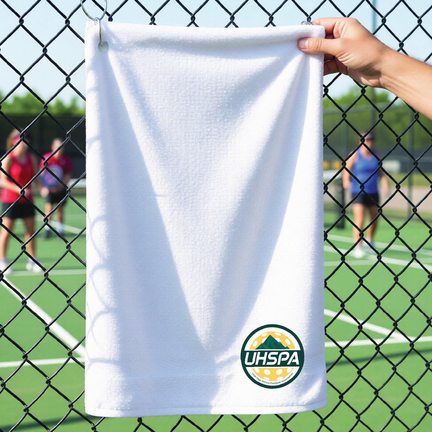 UHSPA Pickleball Court Towels | Grommeted 100% Cotton Terry Velour