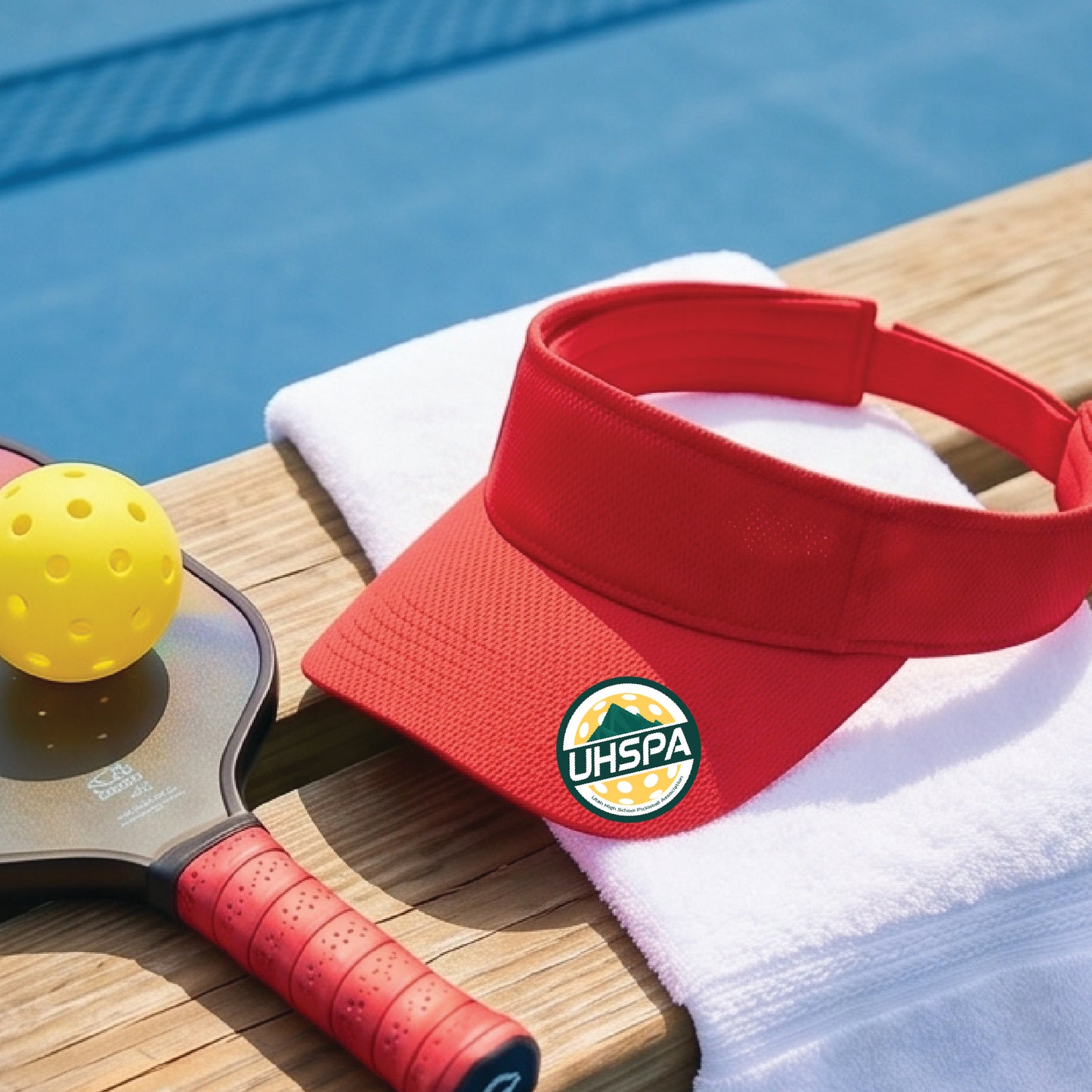 UHSPA Pickleball Visors | Moisture Wicking 100% Polyester