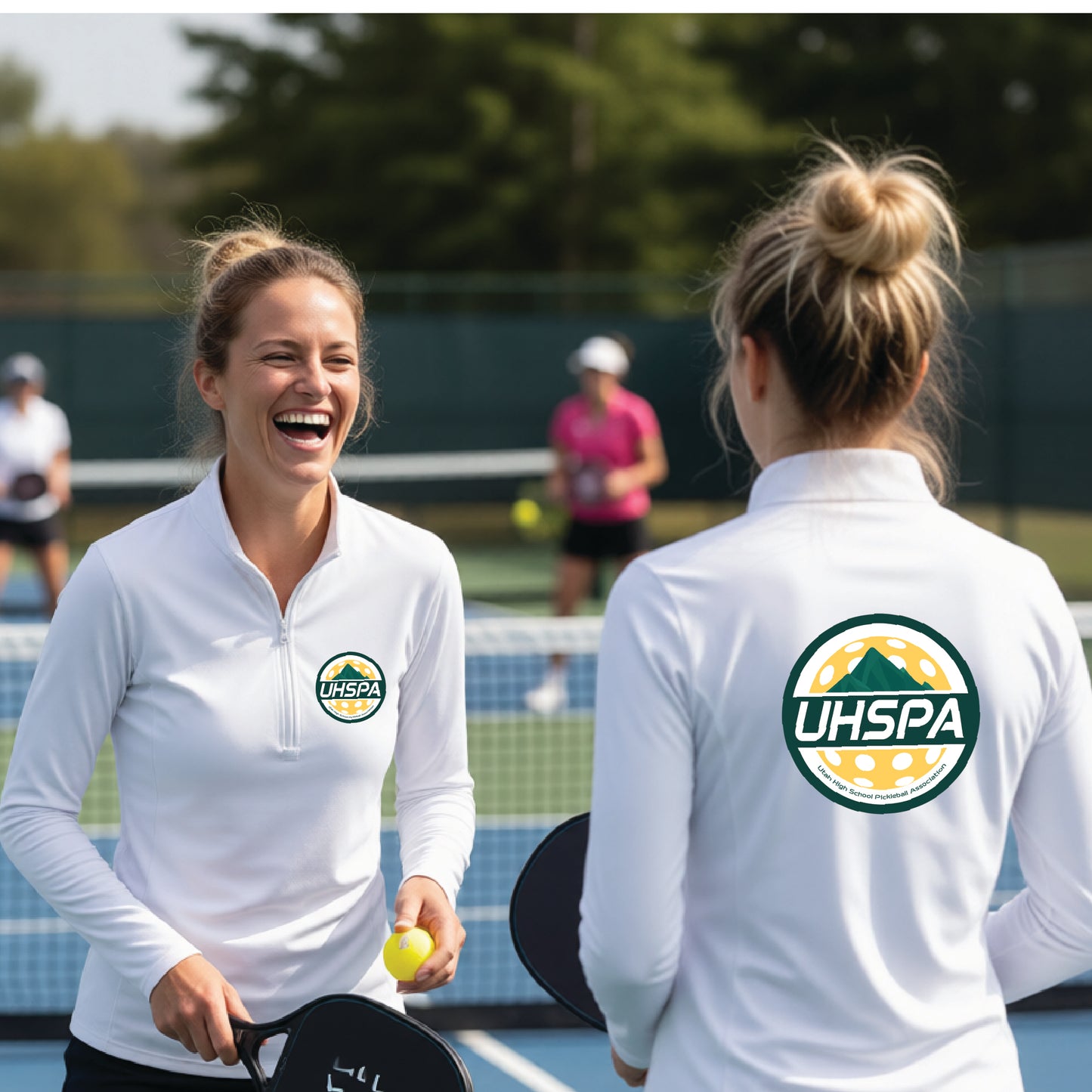 UHSPA Pickleball Women's 1/4 Zip Performance Pullover Shirts | 100% Polyester