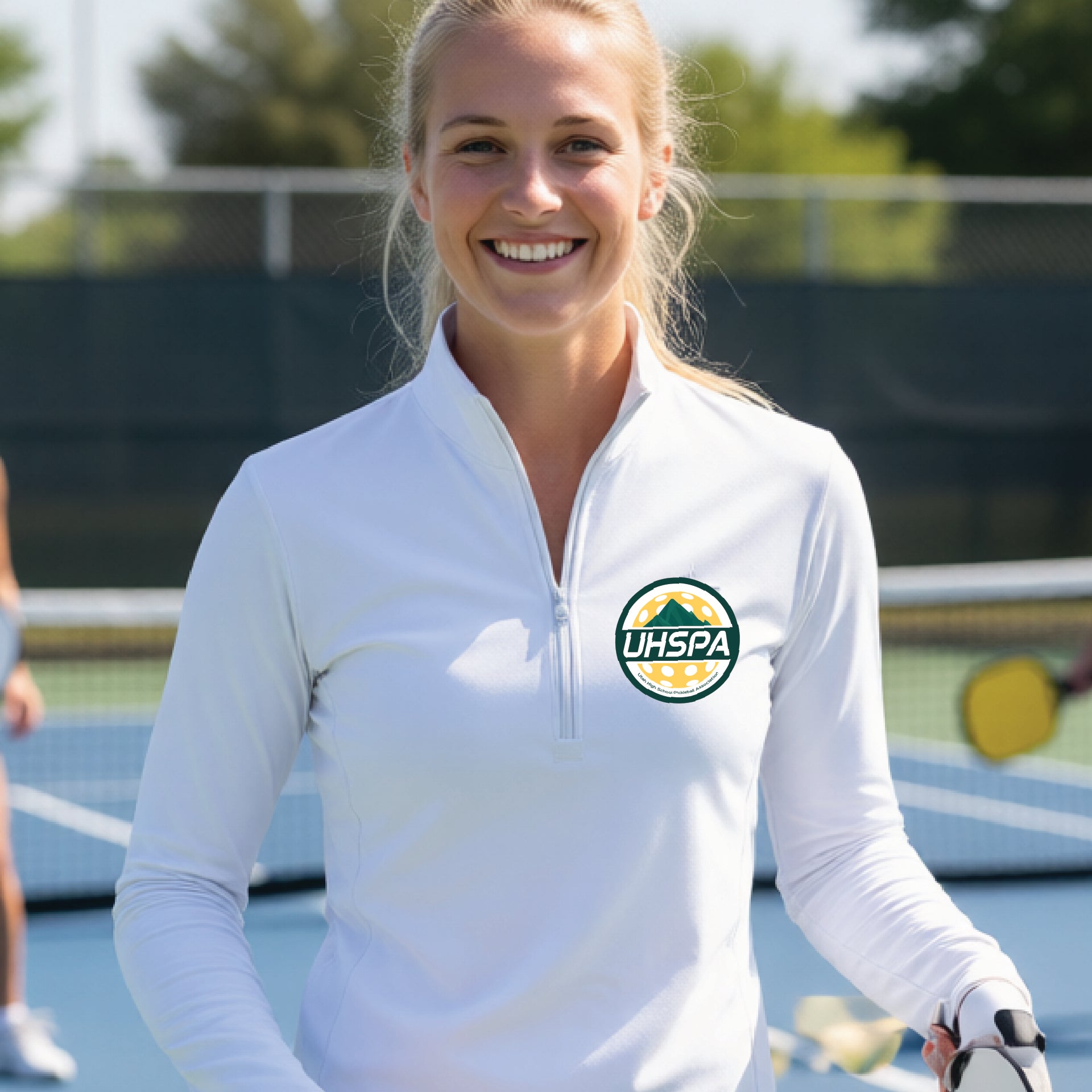 UHSPA Pickleball Women's 1/4 Zip Performance Pullover Shirts | 100% Polyester