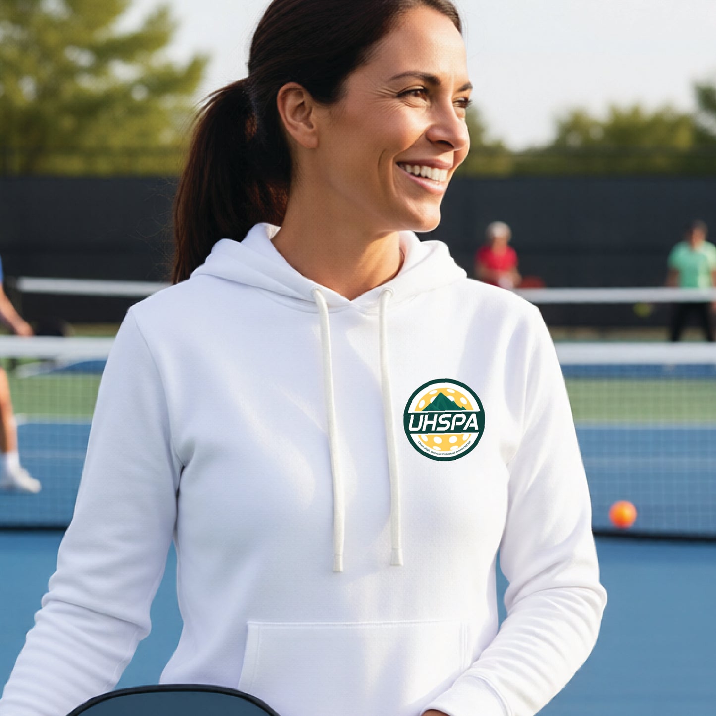 UHSPA Unisex Hoodie Athletic Pickleball Sweatshirt | 50% Cotton/50% Polyester