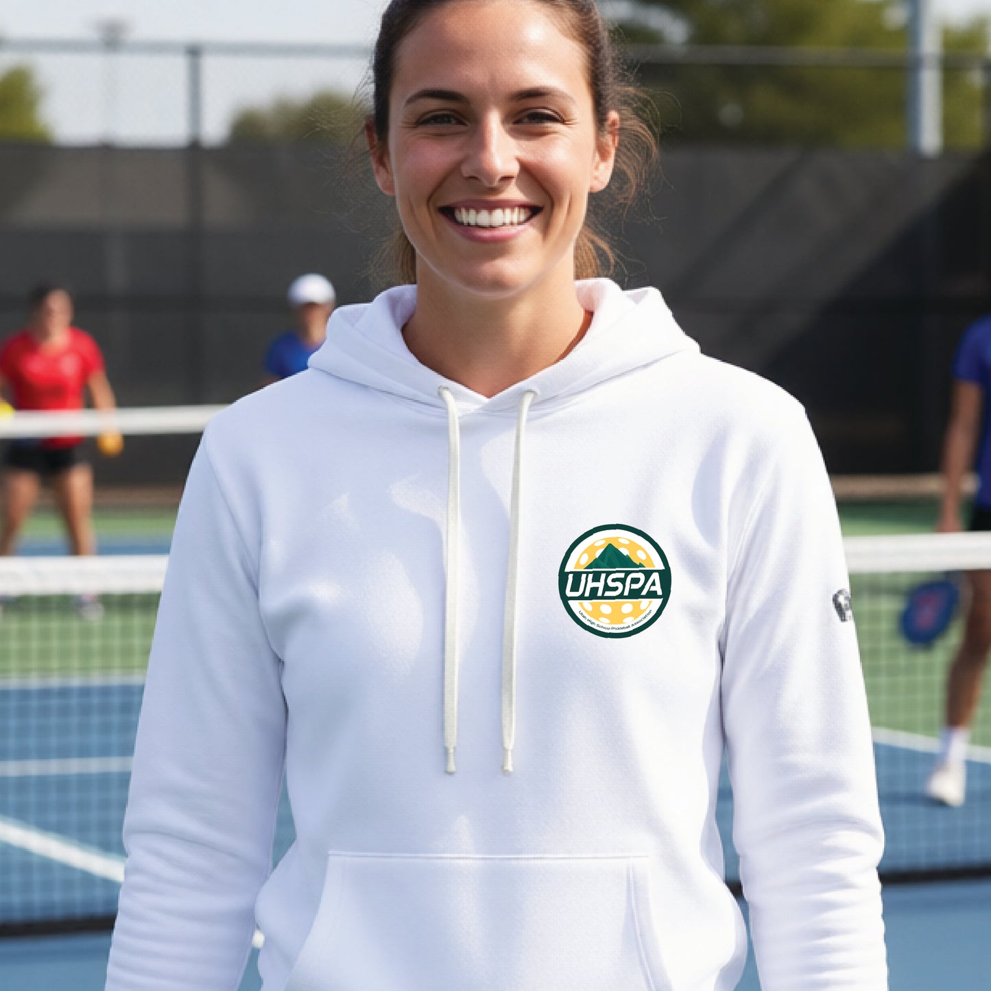 UHSPA Unisex Hoodie Athletic Pickleball Sweatshirt | 50% Cotton/50% Polyester
