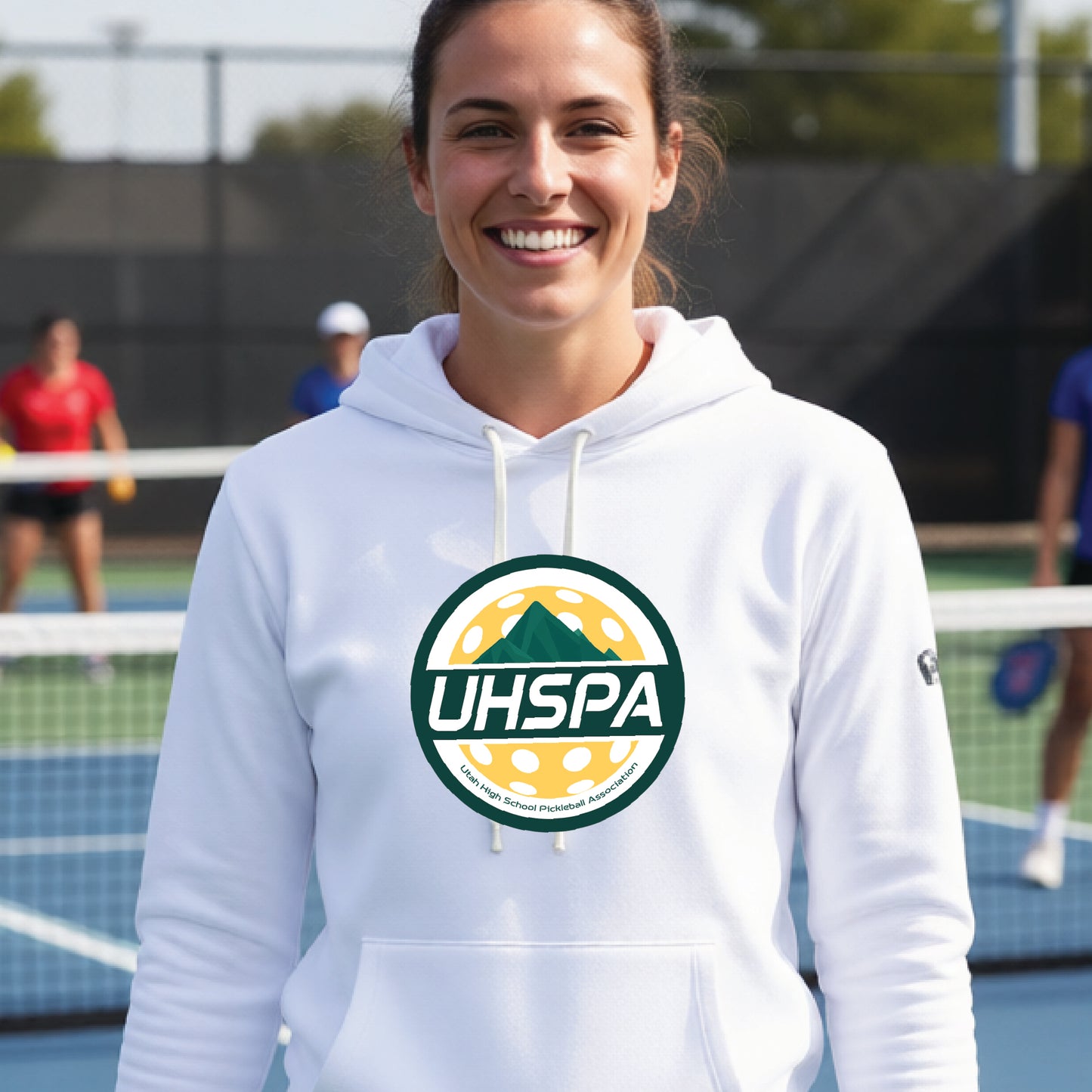 UHSPA Unisex Hoodie Athletic Pickleball Sweatshirt | 50% Cotton/50% Polyester