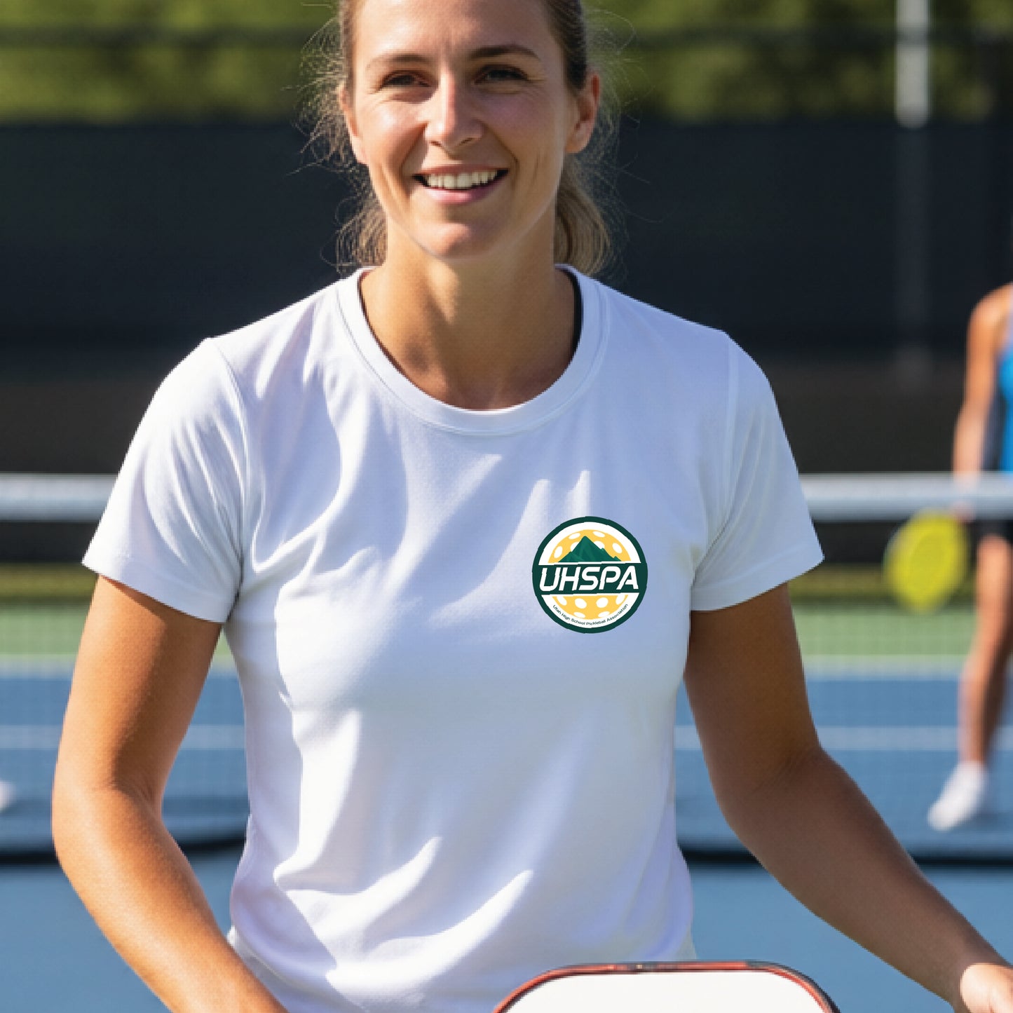 UHSPA Women's Short Sleeve Pickleball Crewneck T-Shirts | 100% Polyester
