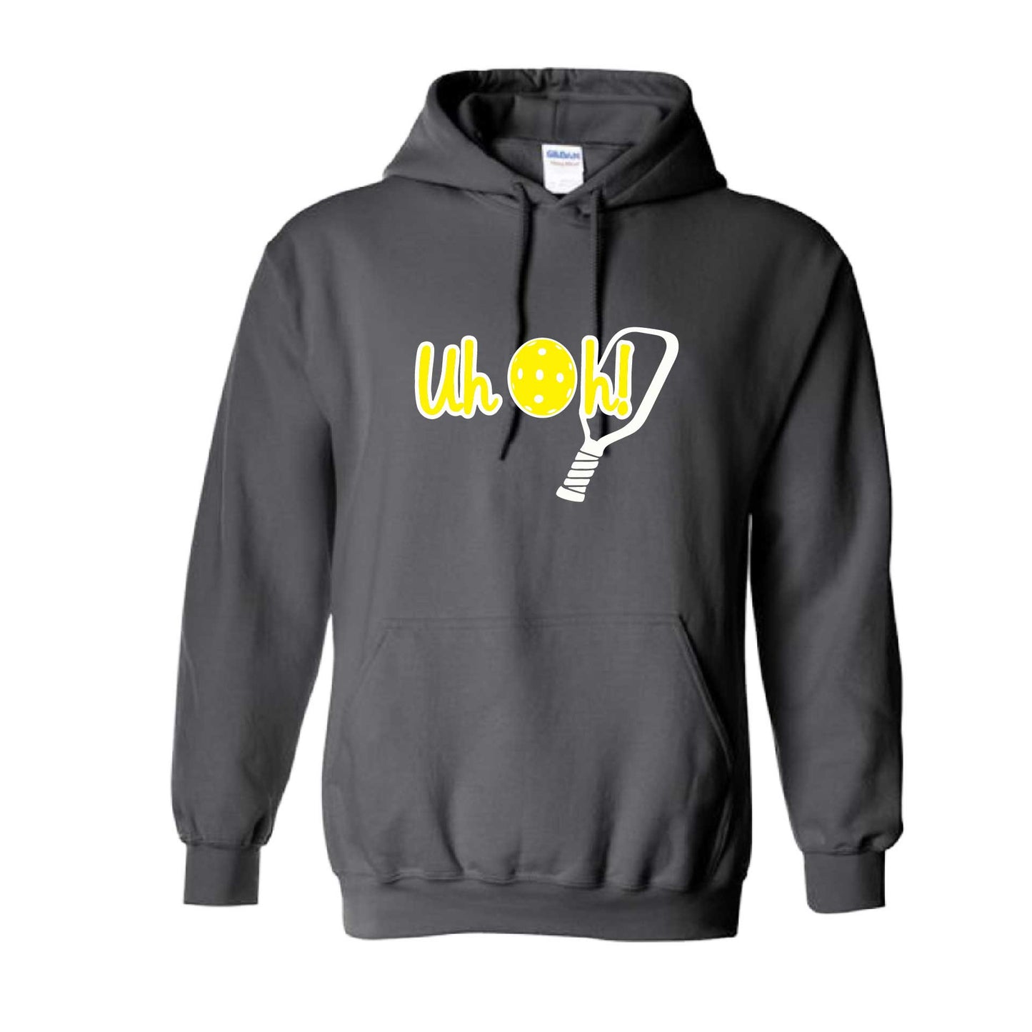 Uh Oh! | Unisex Hoodie Athletic Pickleball Sweatshirt | 50% Cotton/50% Polyester