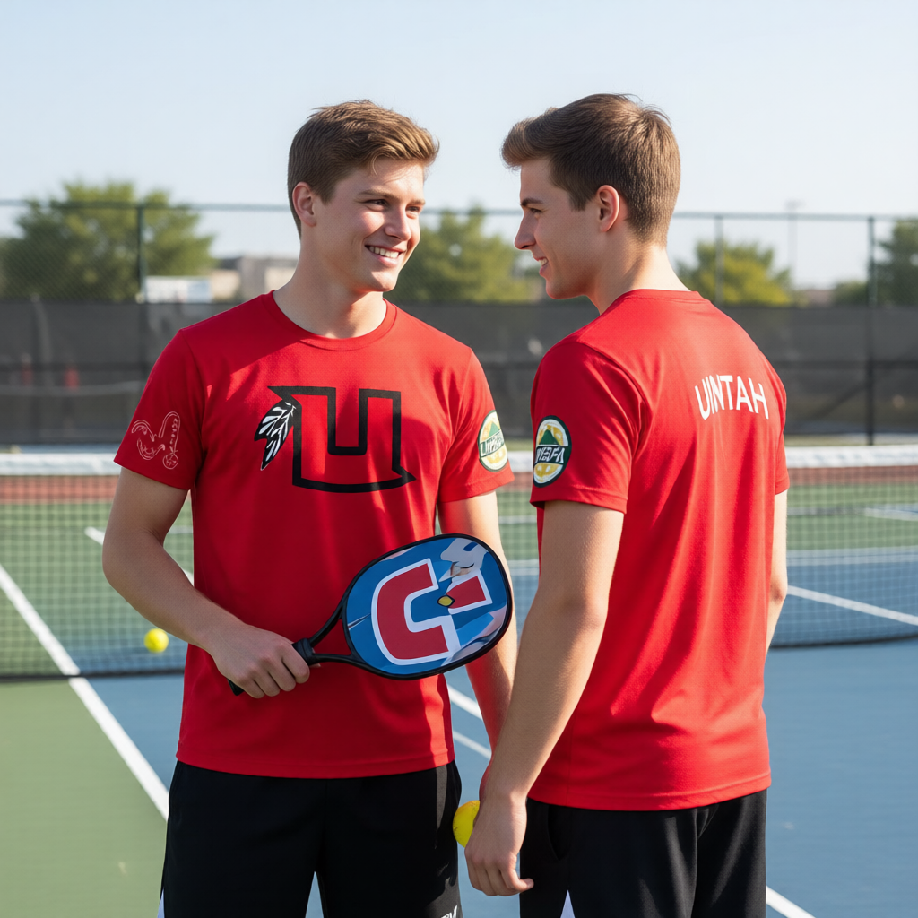 Uintah High USHPA | Men's Short Sleeve Crewneck T-Shirts | 100% Polyester