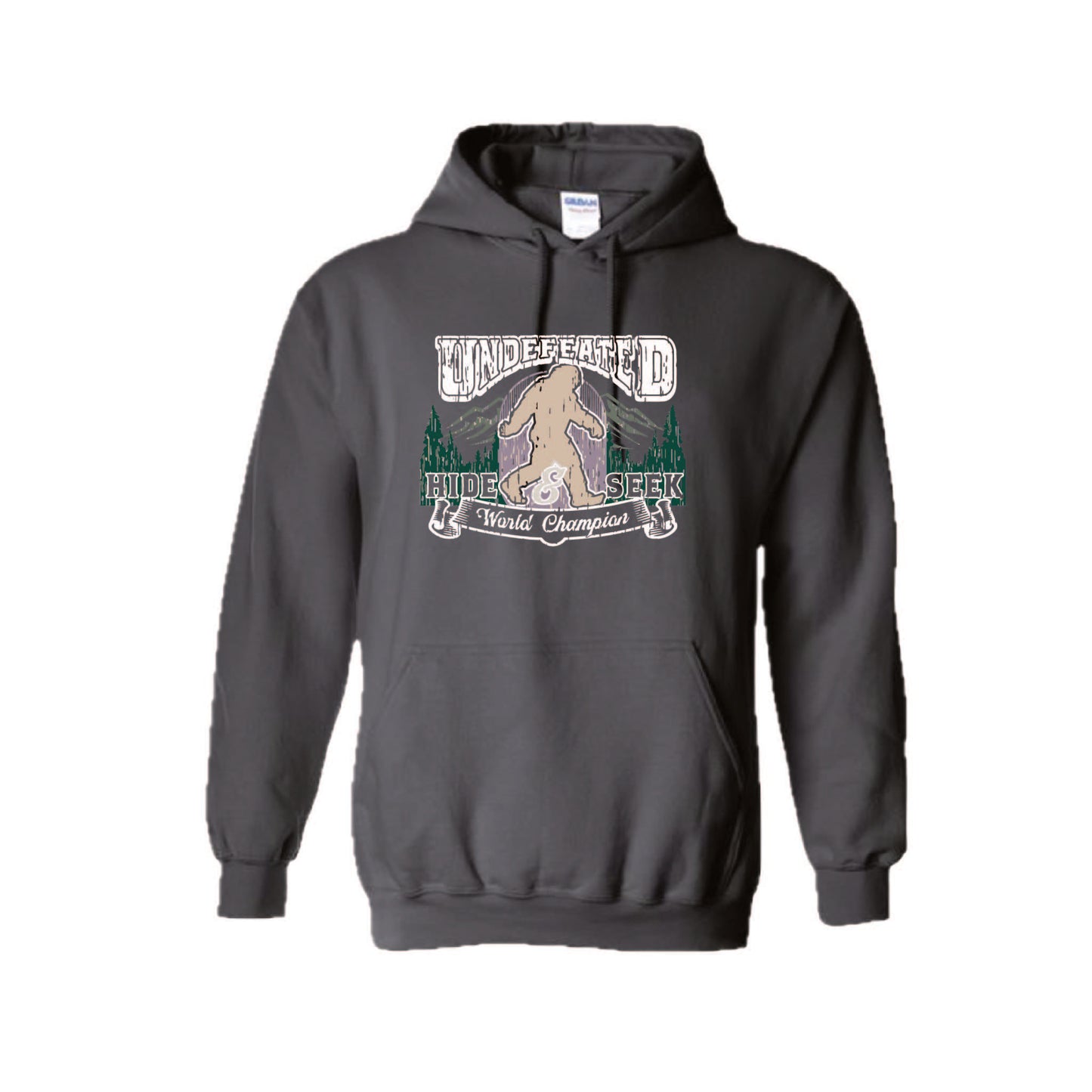 Undefeated Hide & Seek World Champion | Unisex Hoodie Camping Sweatshirt | 50% Cotton/50% Polyester