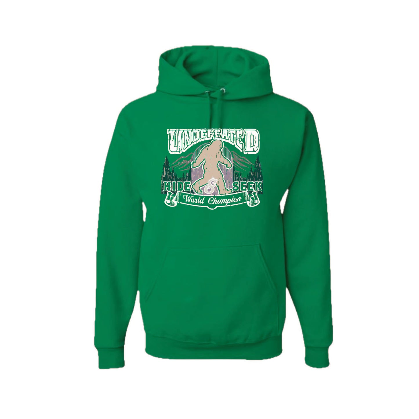 Undefeated Hide & Seek World Champion | Unisex Hoodie Camping Sweatshirt | 50% Cotton/50% Polyester