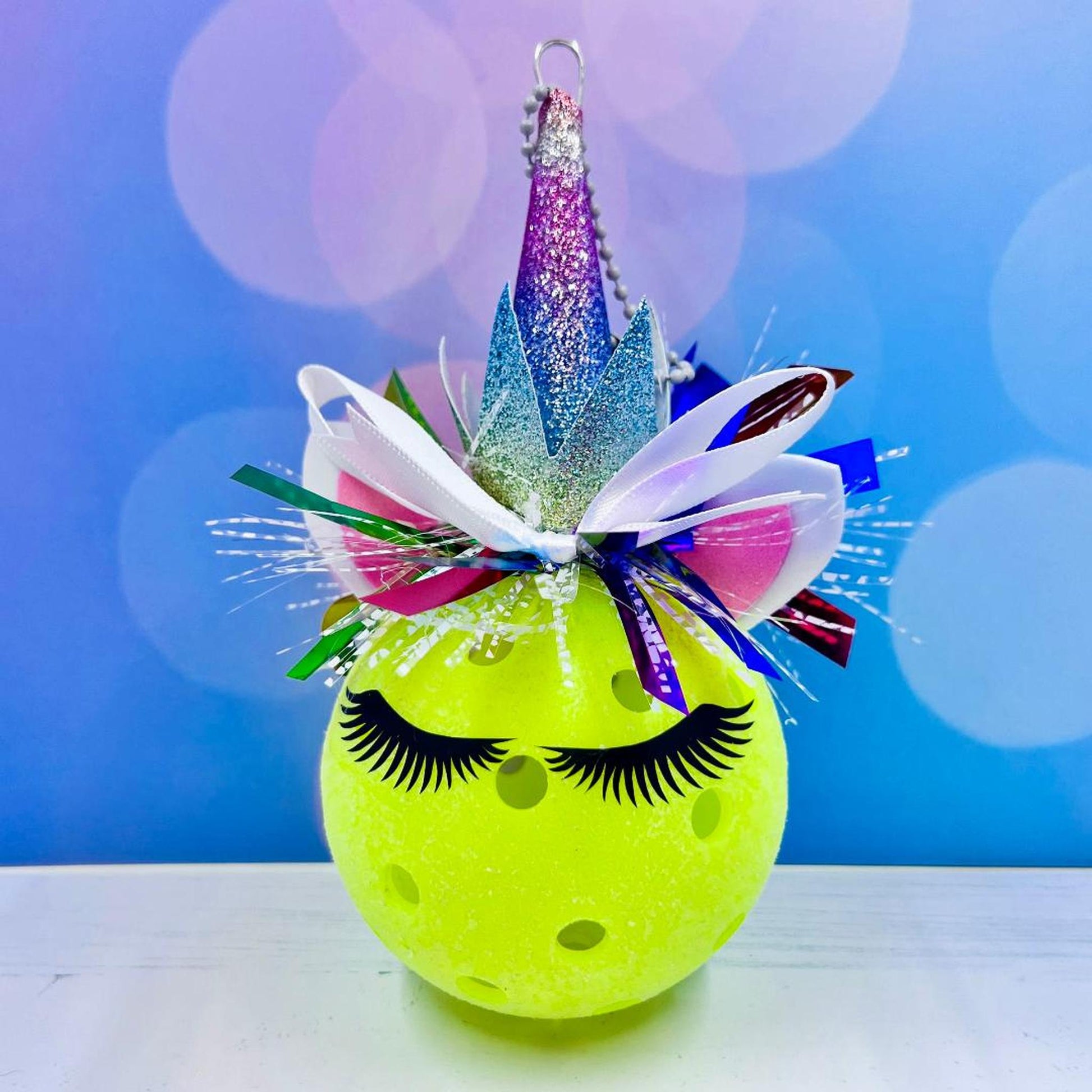 Unicorn Pickleball Ornament | Fun Pickleball Gifts
