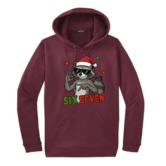 67 Raccoon | Unisex Hoodie Athletic Sweatshirt | 50% Cotton/50% Polyester