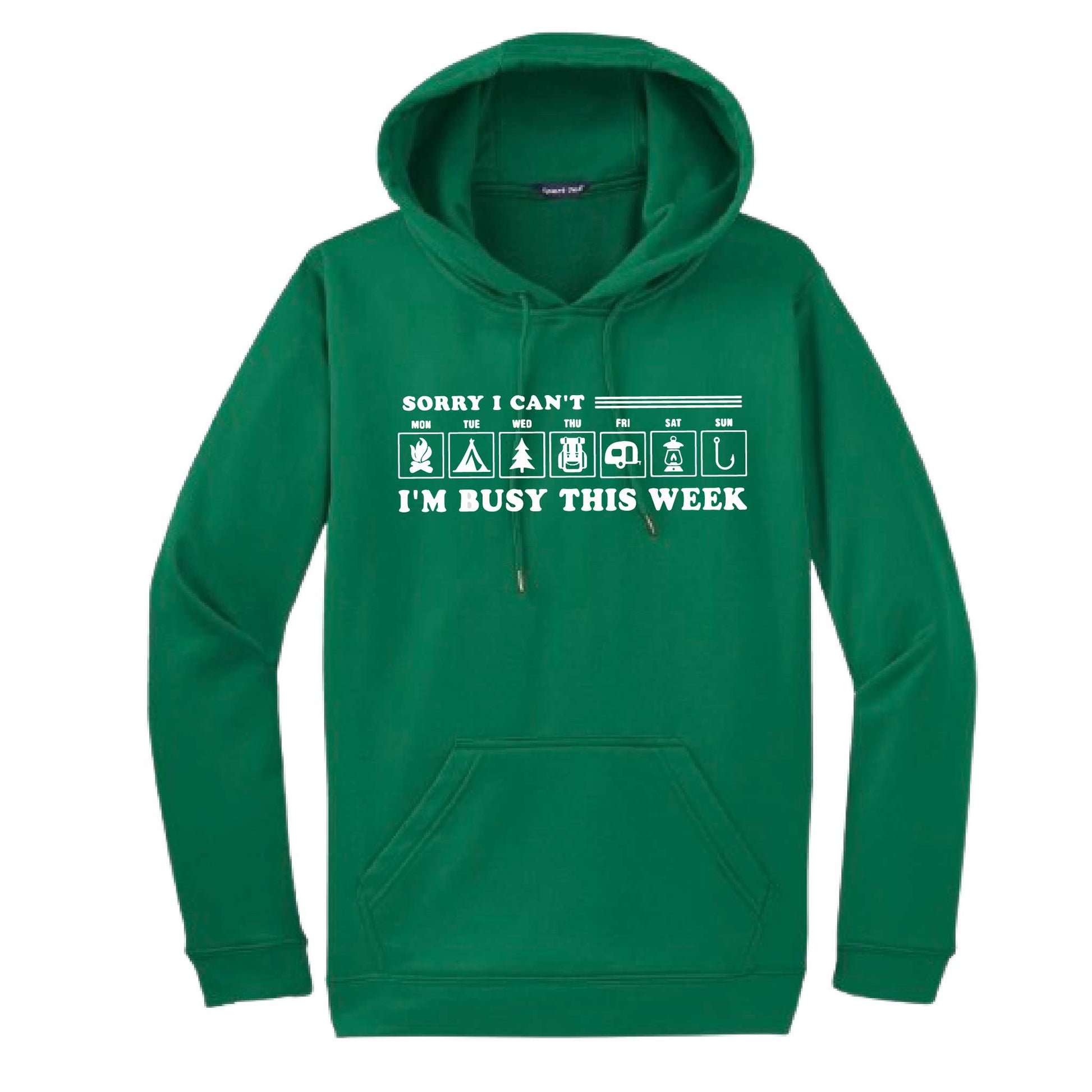 Sorry I Can't I'm Busy Camping This Week | Unisex Hoodie Camping Sweatshirt | 50% Cotton/50% Polyester