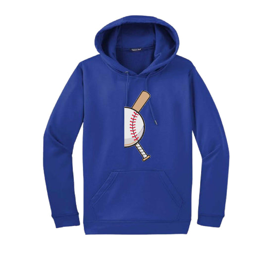Curveball | Unisex Hoodie Athletic Baseball Sweatshirt | 50% Cotton/50% Polyester